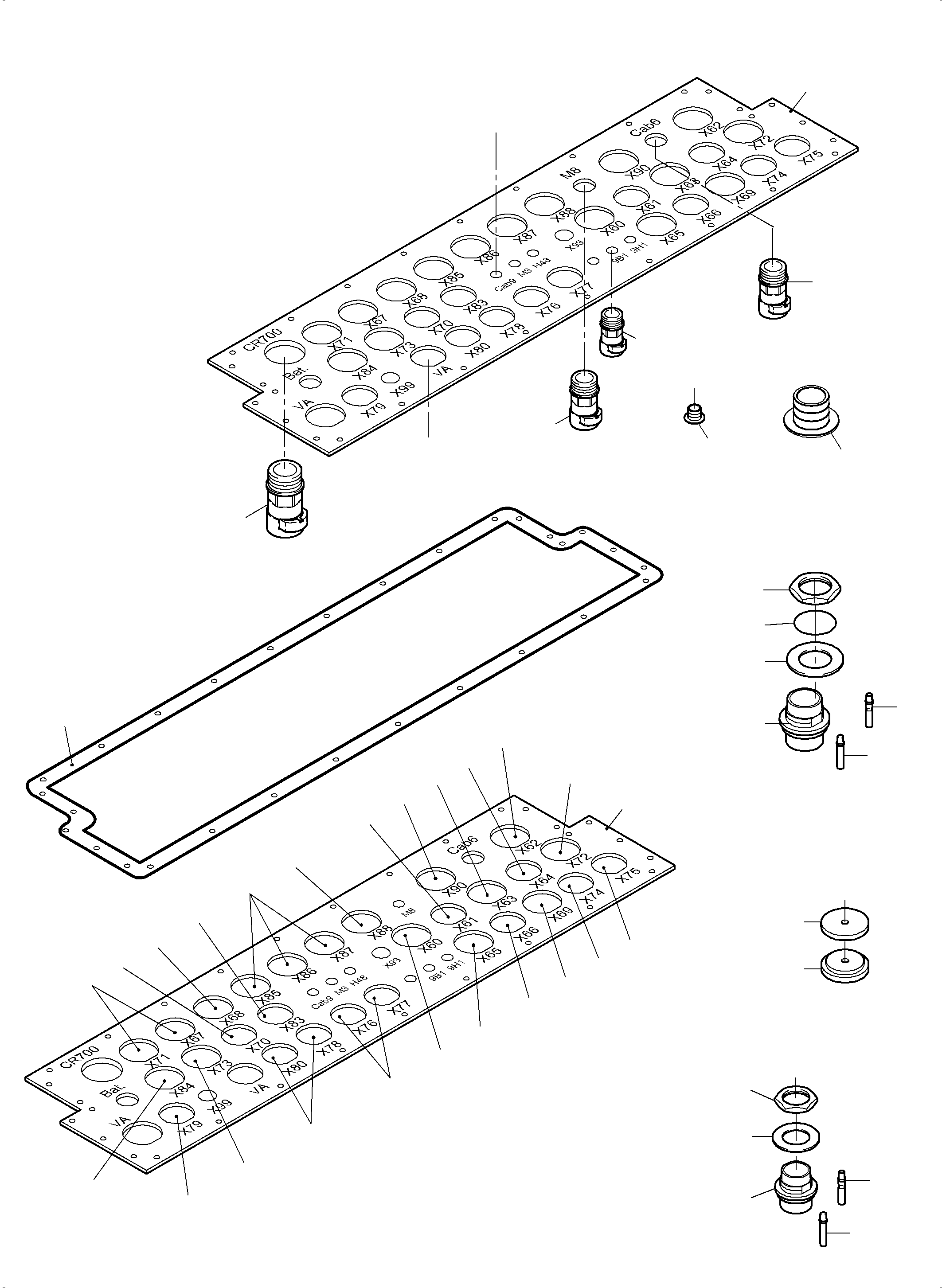 Excavators Mining Komatsu / PC 3000-6 06 302 31.07.2014(G06302) / Main Switch Box X2(485-2167m : 485-2167m)