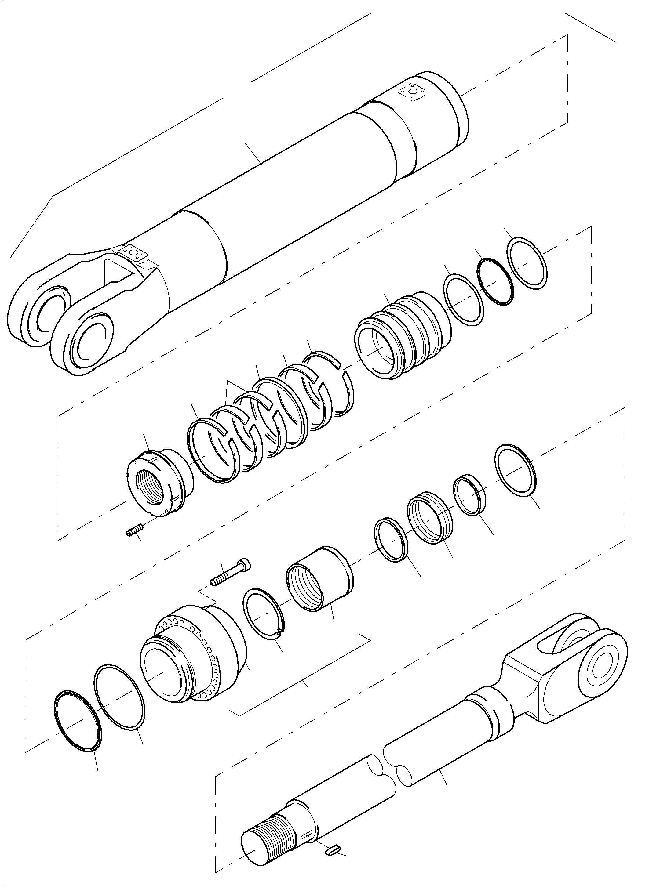 Excavators Mining Komatsu / PC3000-6 S/N 06311(G06311) / Hydraulic Cylinder(485-4171 : 485-4171)