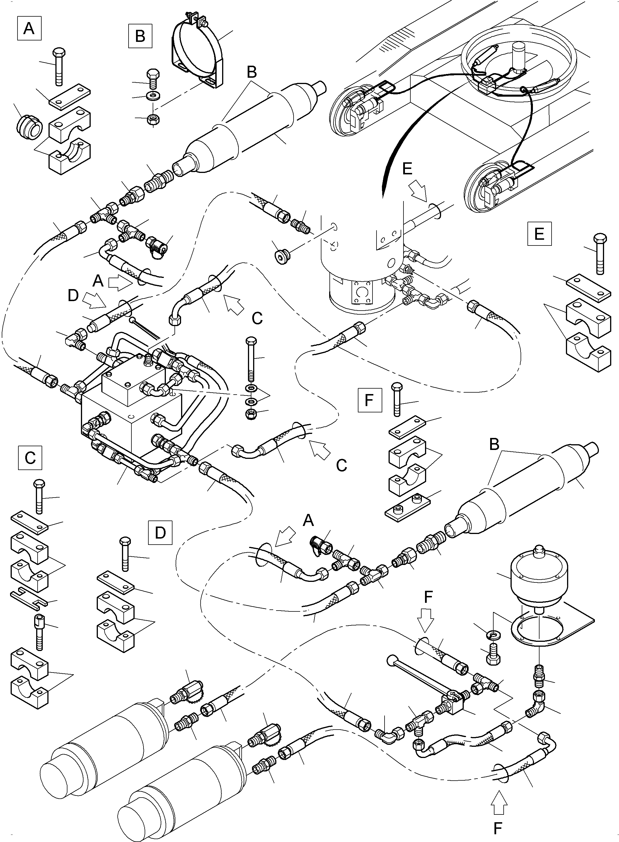 Excavators Mining Komatsu / PC3000-6 S/N 06311(G06311) / Track adjusting(485-3187f : 485-3187f)