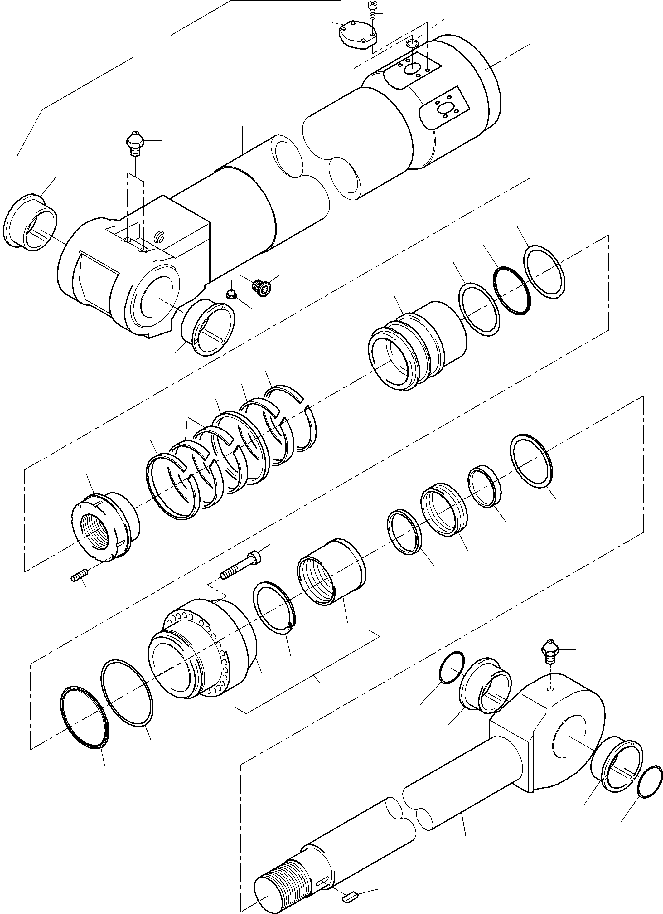 Excavators Mining Komatsu / PC3000-6 S/N 06311(G06311) / Hydraulic Cylinder(485-4271a : 485-4271a)