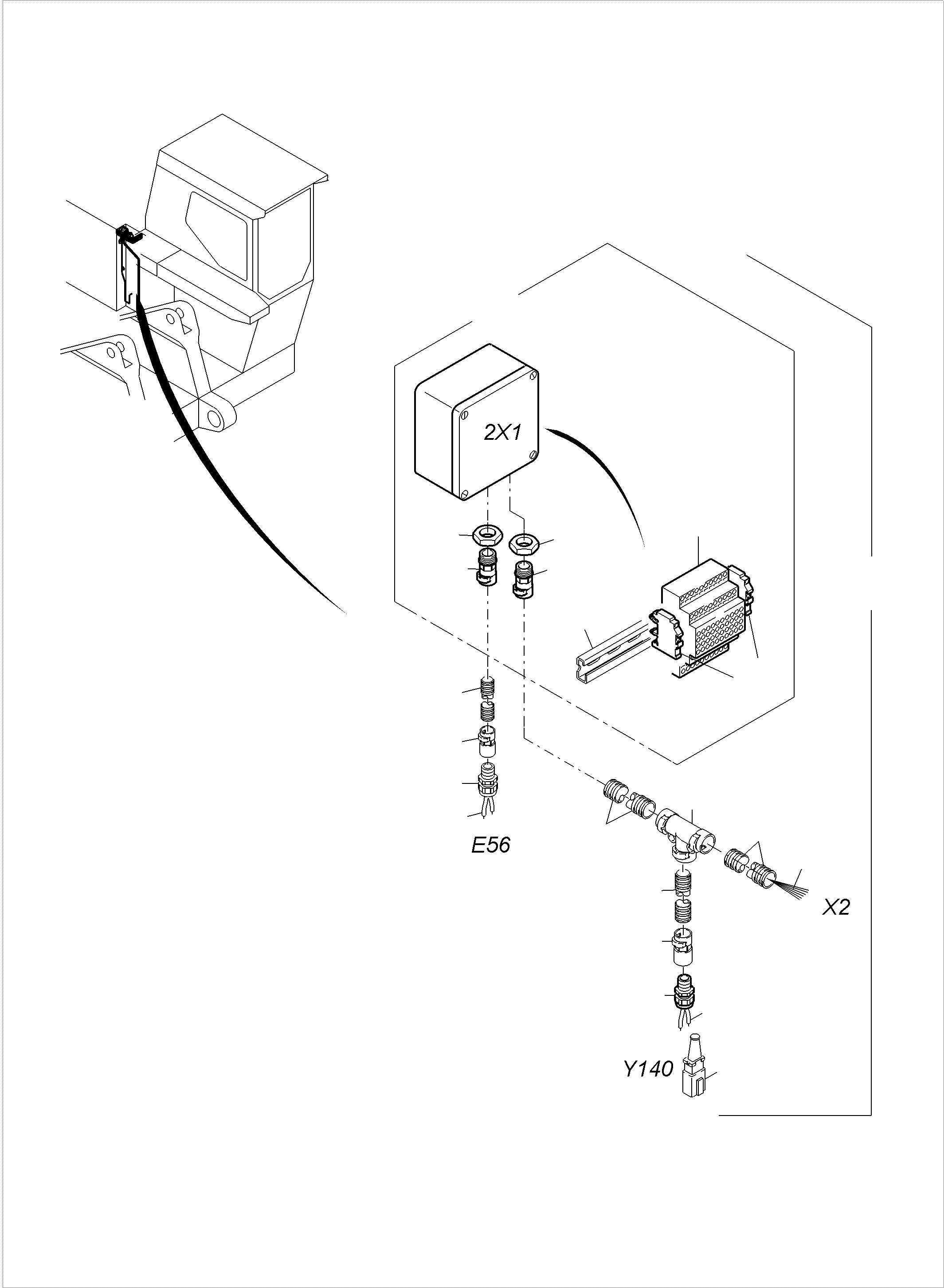 Excavators Mining Komatsu / PC3000-6 S/N 06311(G06311) / Additional Heating System Cab(485-2030e : 485-2030e)