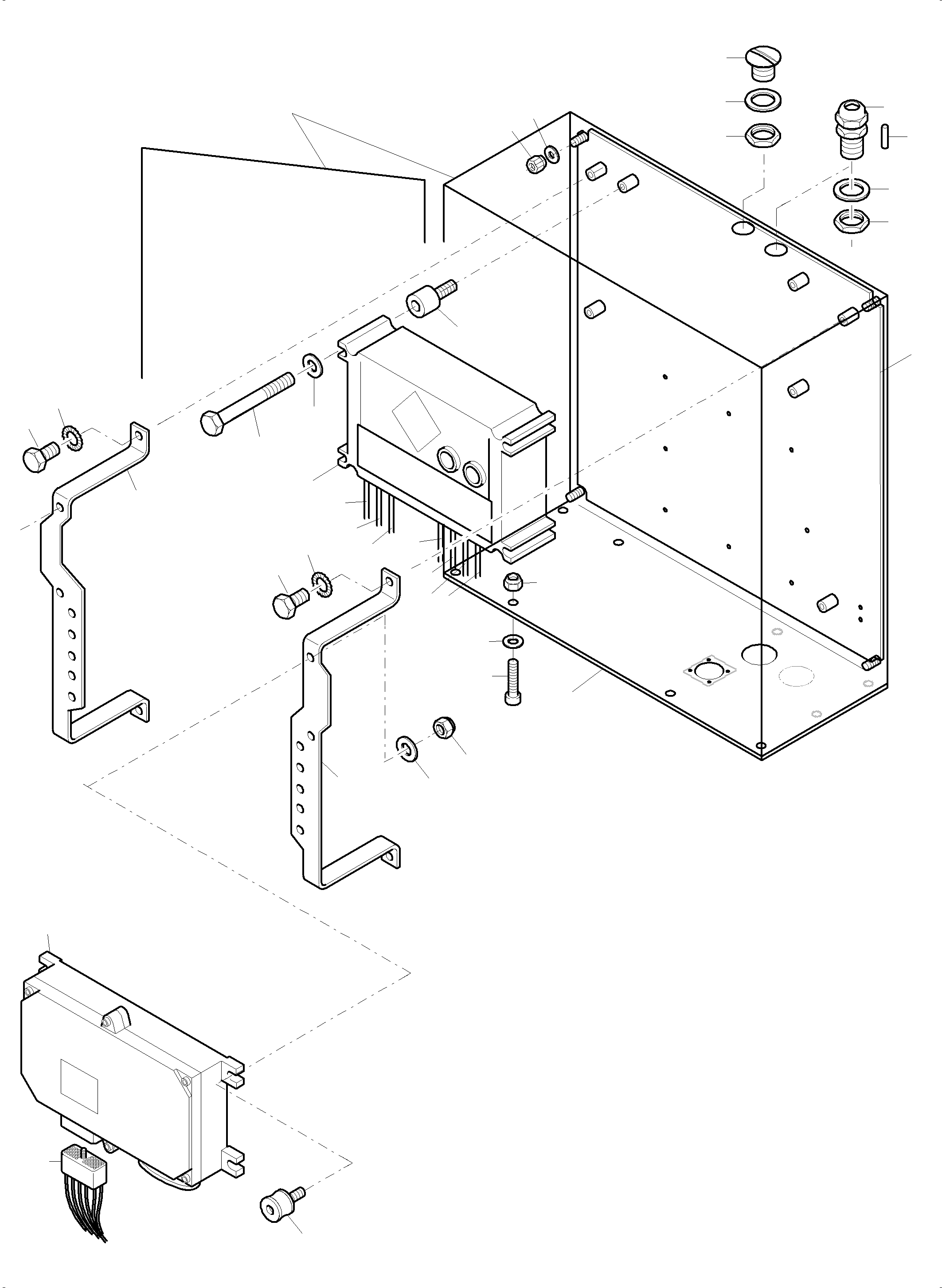 Komatsu parts book diagram for PC3000-6E S/N 06313: TERMINALBOX KOMTRAX