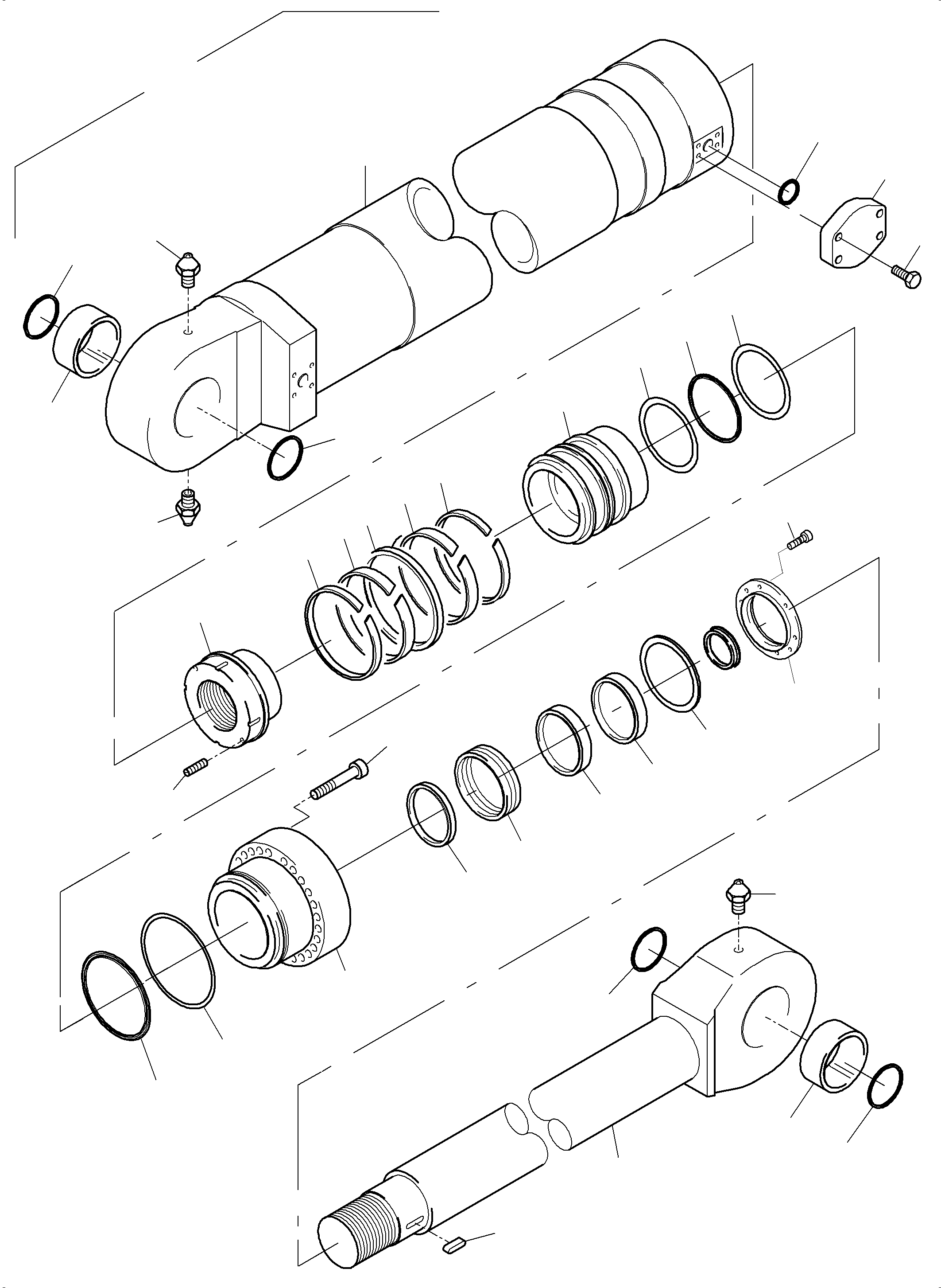 Excavators Mining Komatsu / PC3000-6E S/N 06313(G06313) / Hydraulic Cylinder(485-5072b : 485-5072b)