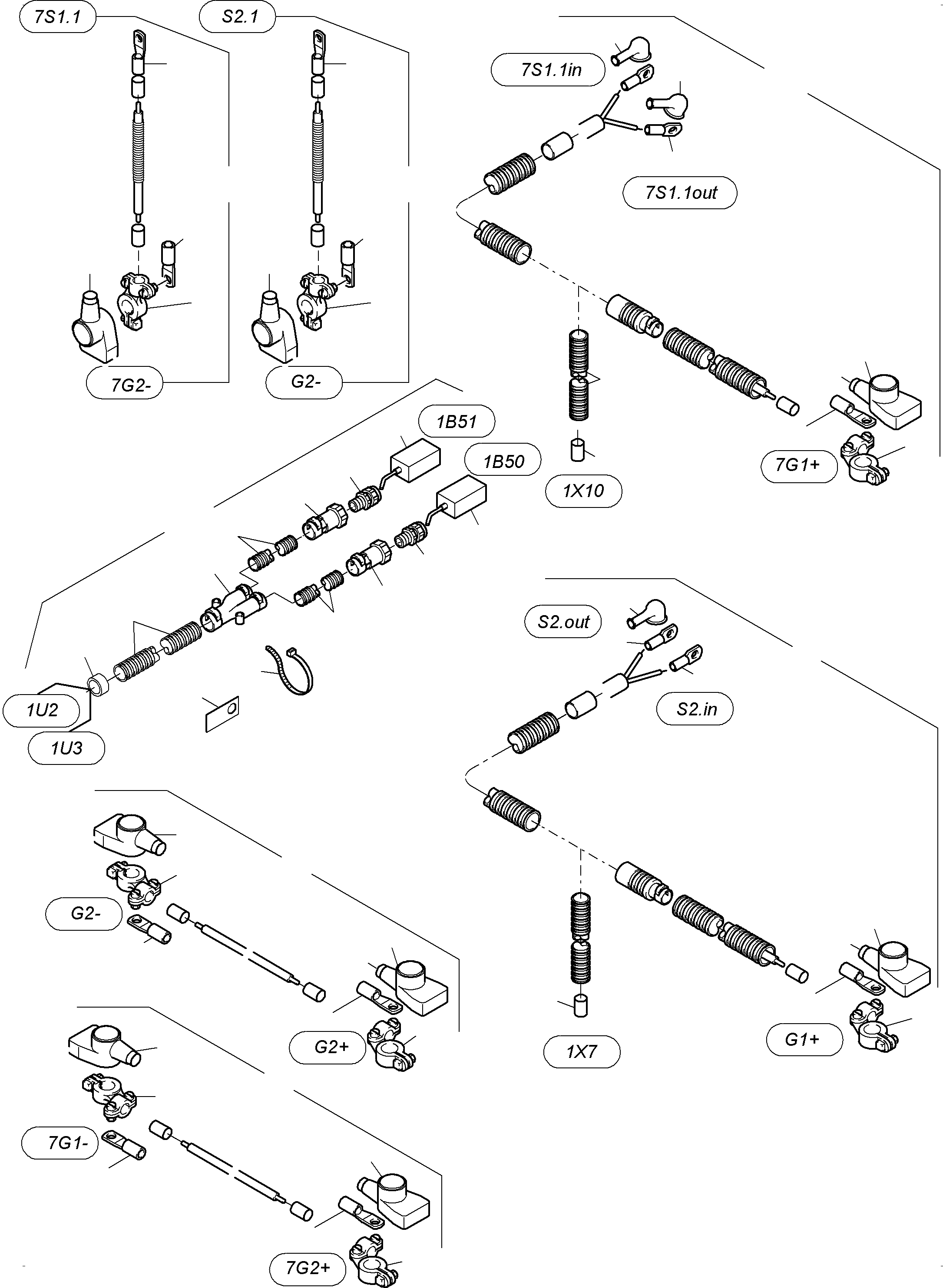 Komatsu parts book diagram for PC3000-6E S/N 06313: BATTERIES WITH CABLES