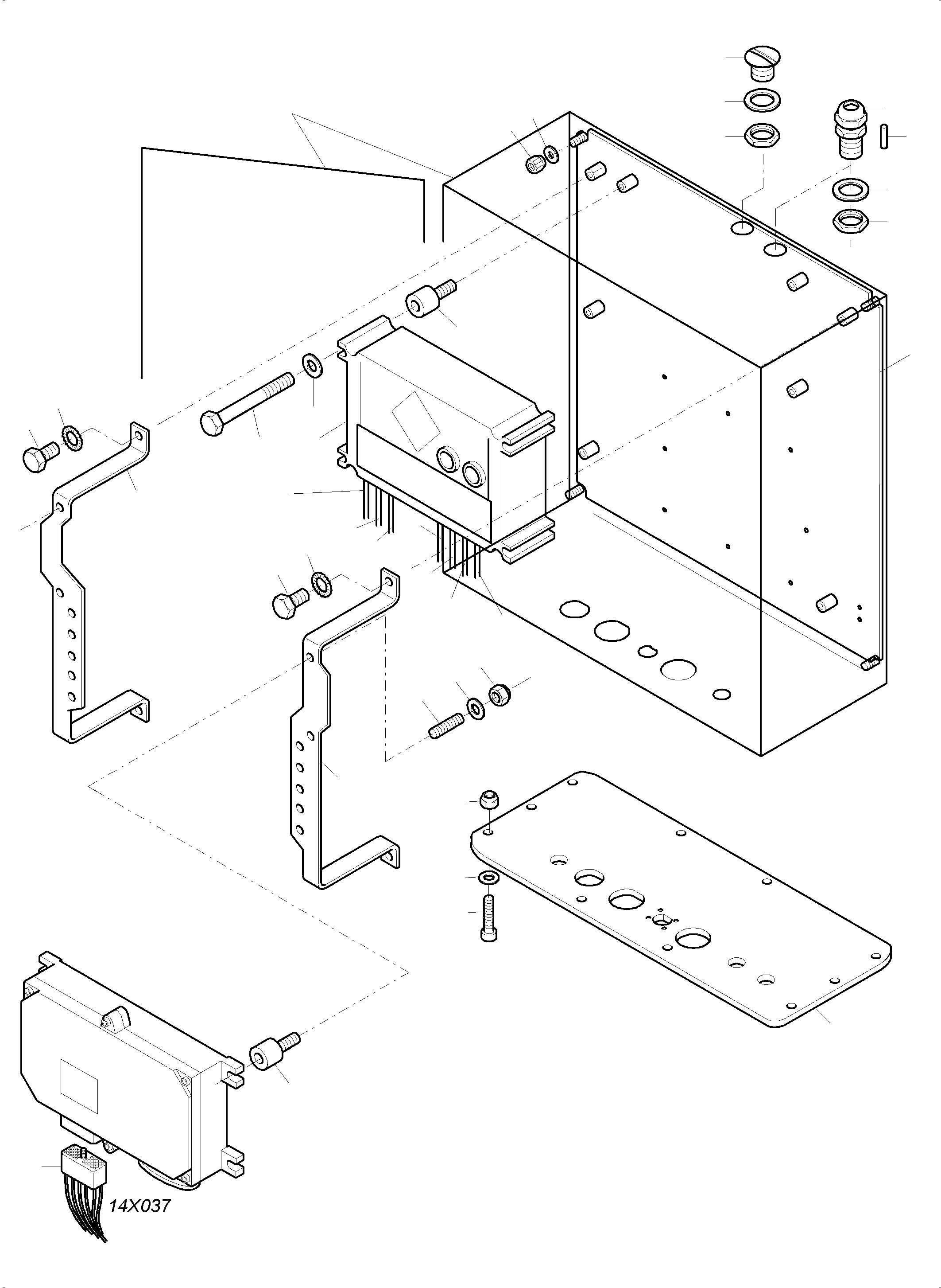 Komatsu parts book diagram for PC3000-6 S/N 06330: TERMINALBOX KOMTRAX