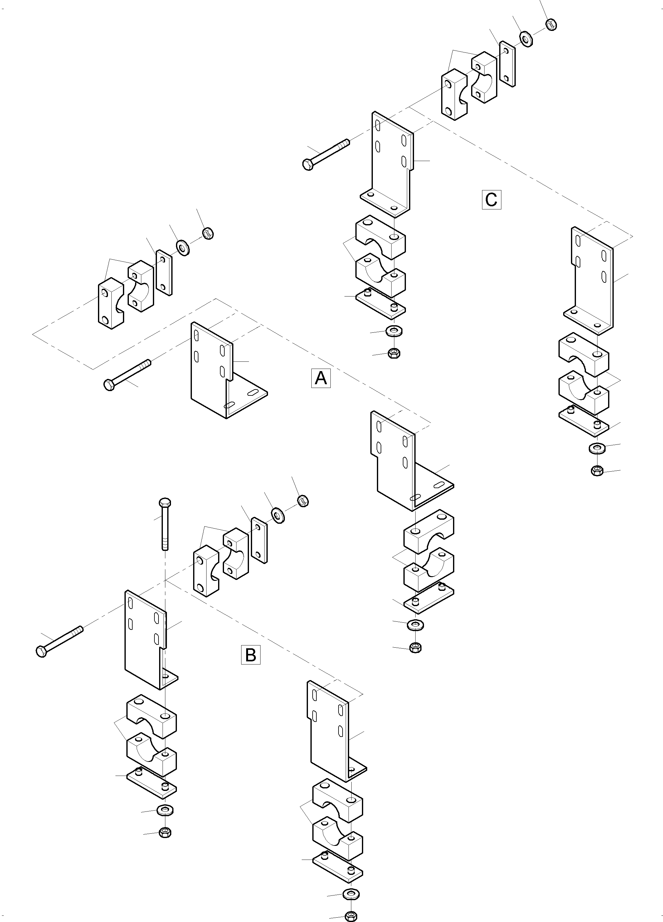 Komatsu parts book diagram for PC3000-6 S/N 06330: LADDER - BULLCLAM BUCKET BOOM 6M