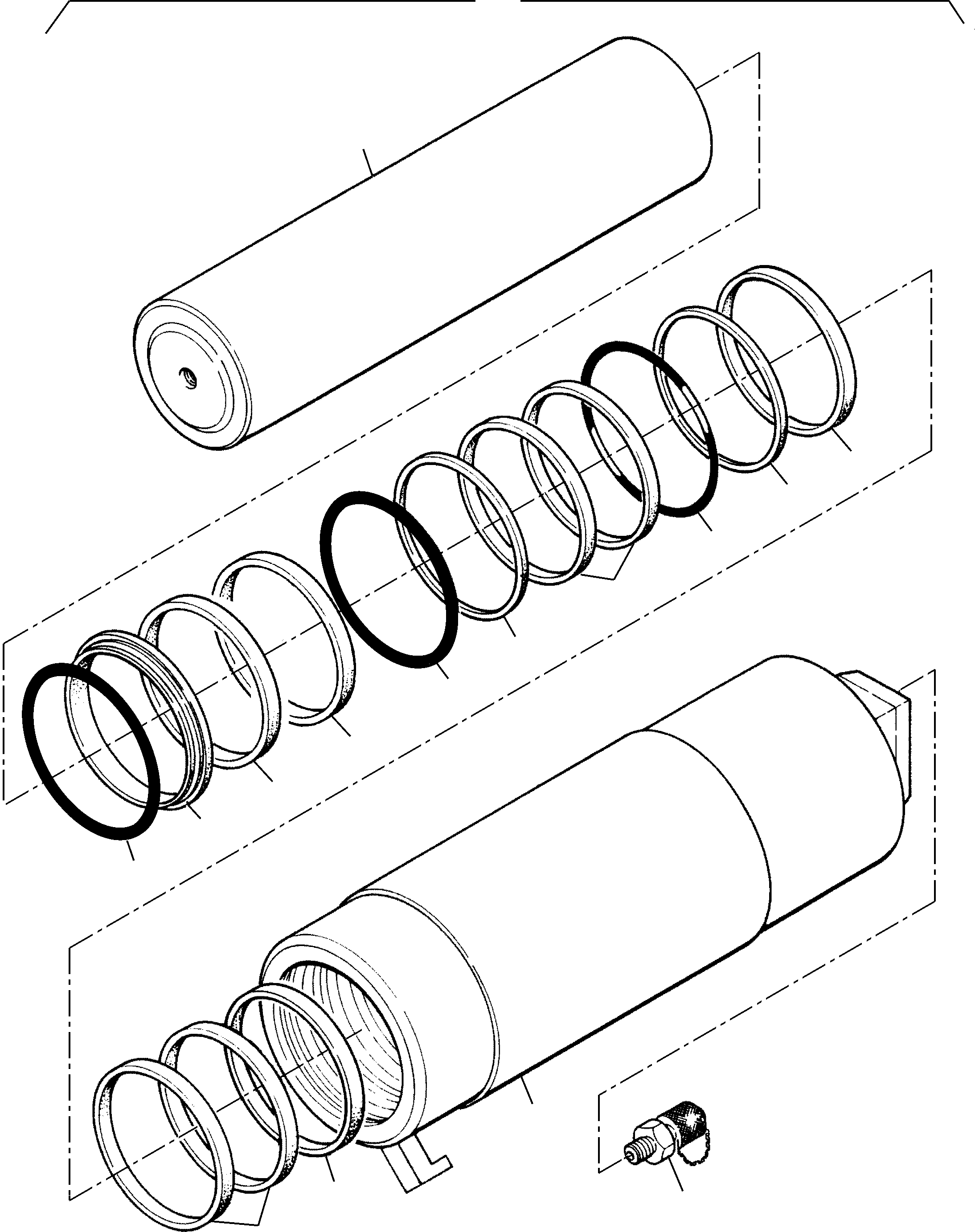 Komatsu parts book diagram for PC3000-6 S/N 06330: HYDRAULIC TENSIONER
