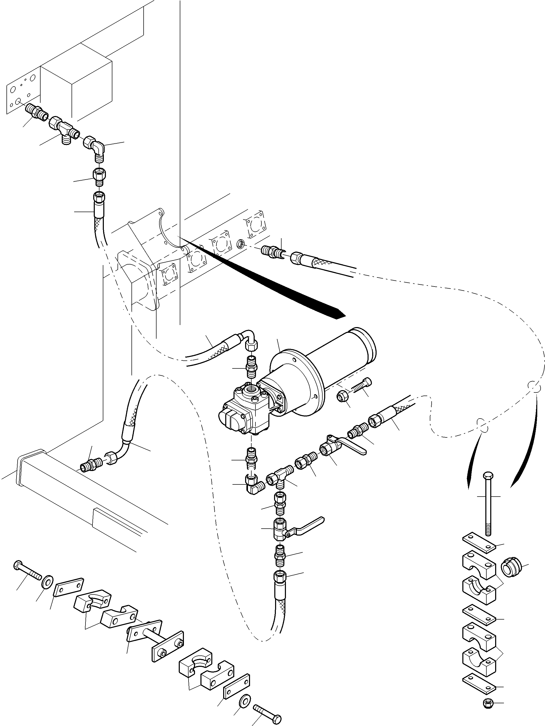 Komatsu parts book diagram for PC3000-6 S/N 06330: TRANSFUSING PUMP ARR.