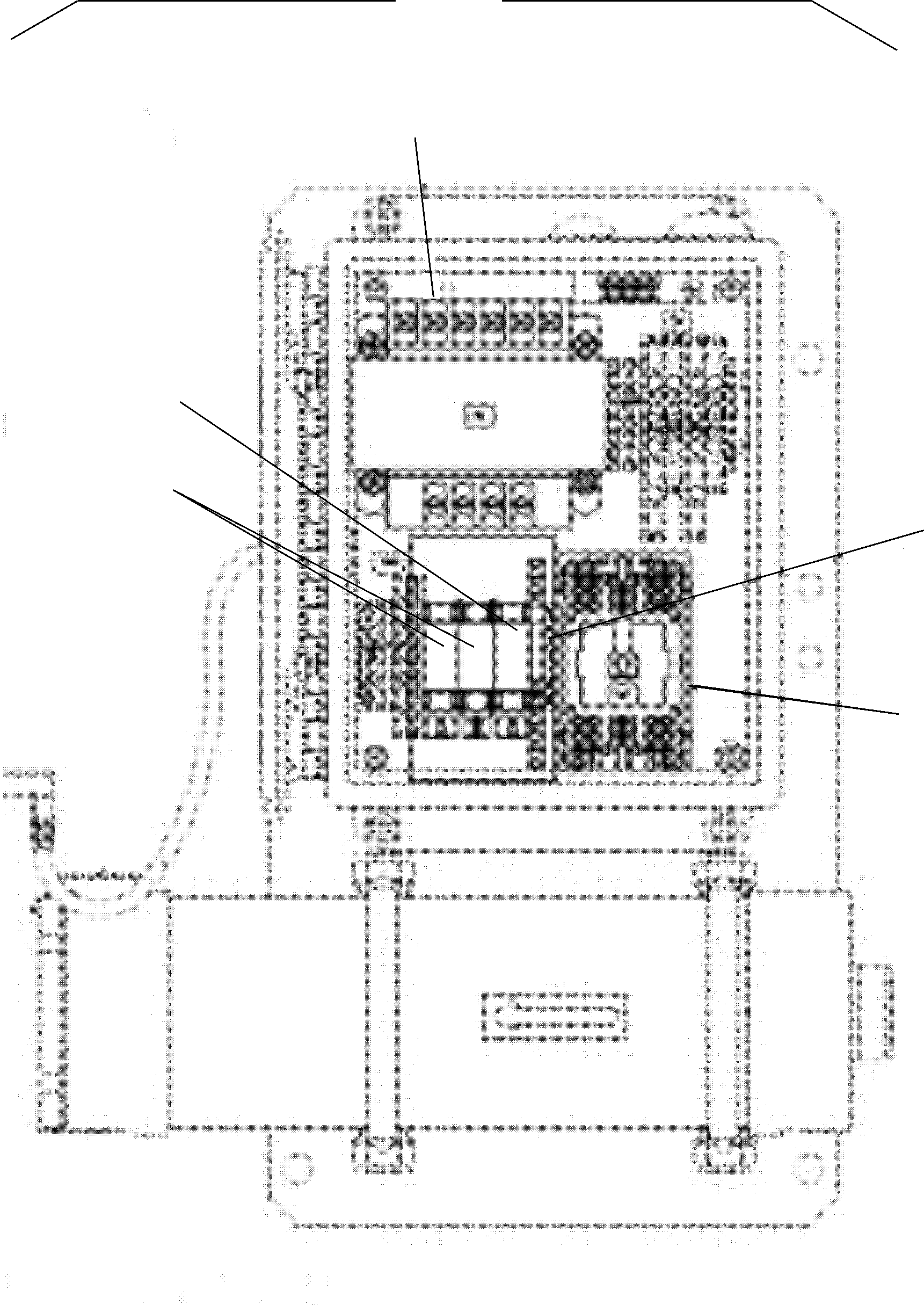 Komatsu parts book diagram for PC3000-6 S/N 06330: SWITCH BOX