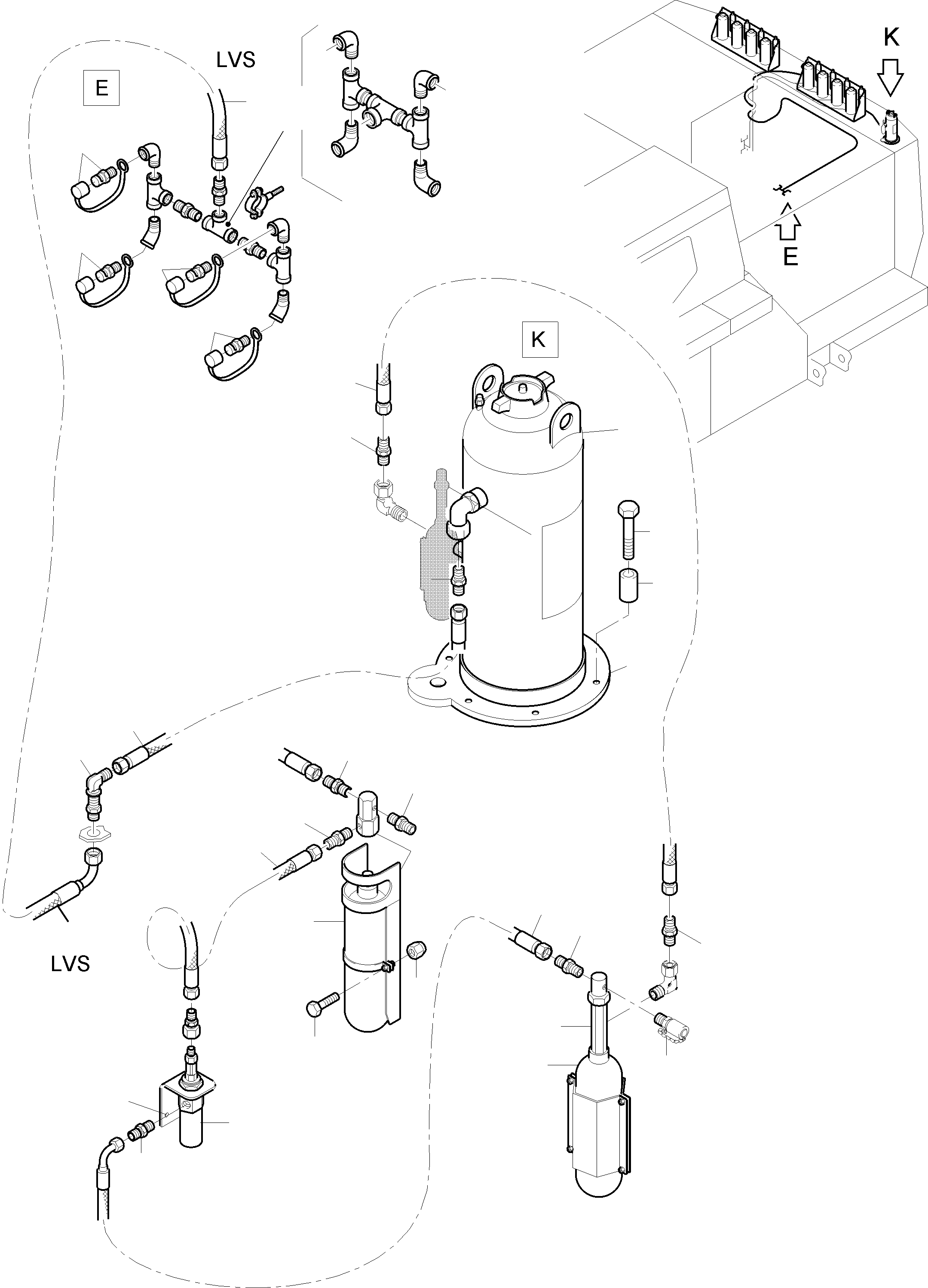 Komatsu parts book diagram for PC3000-6 S/N 06330: FIRE EXTINGUISHING EQUIPMENT