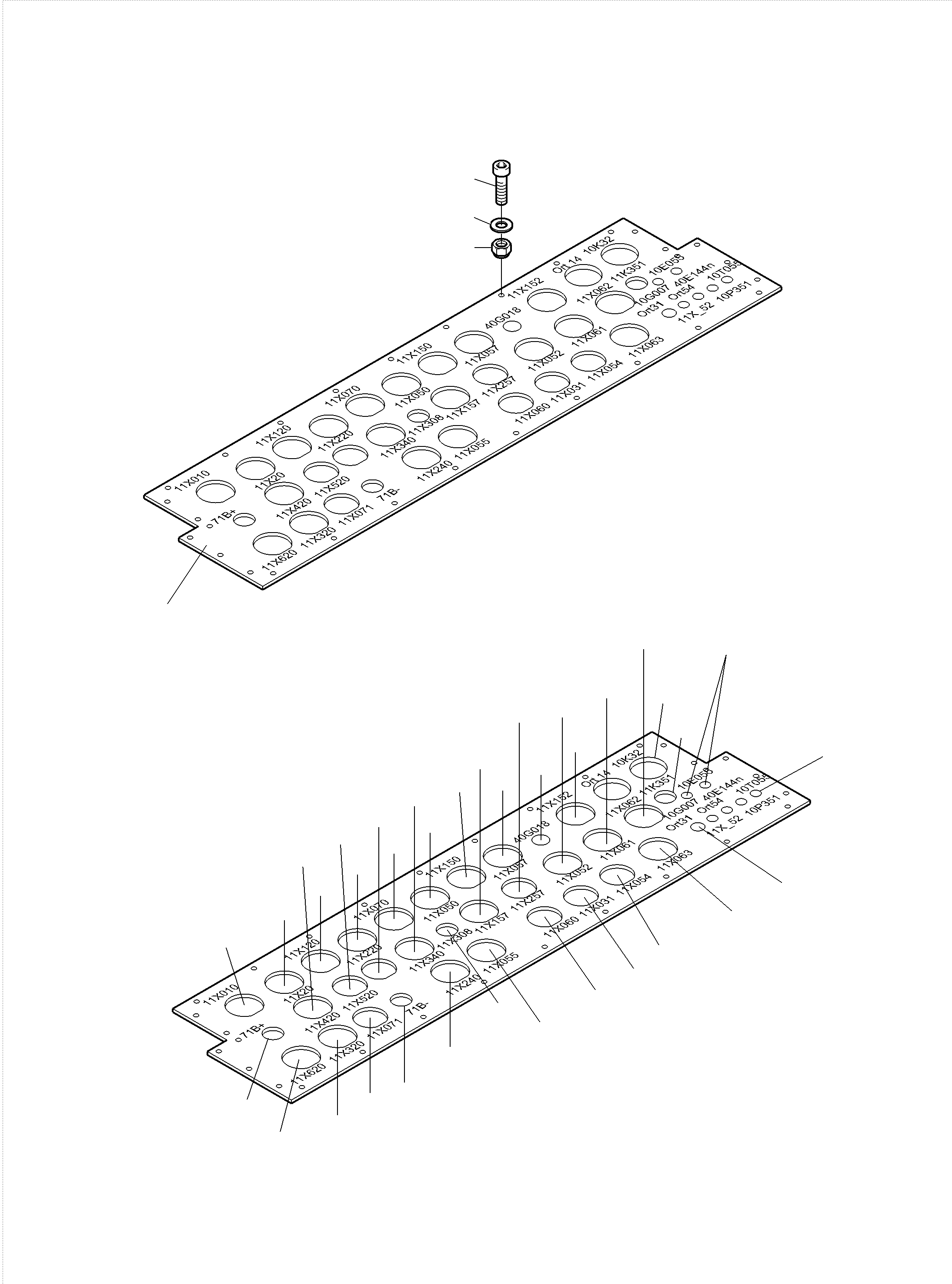 Komatsu parts book diagram for PC3000-6 S/N 06330: SWITCH CABINET LOCATION 11