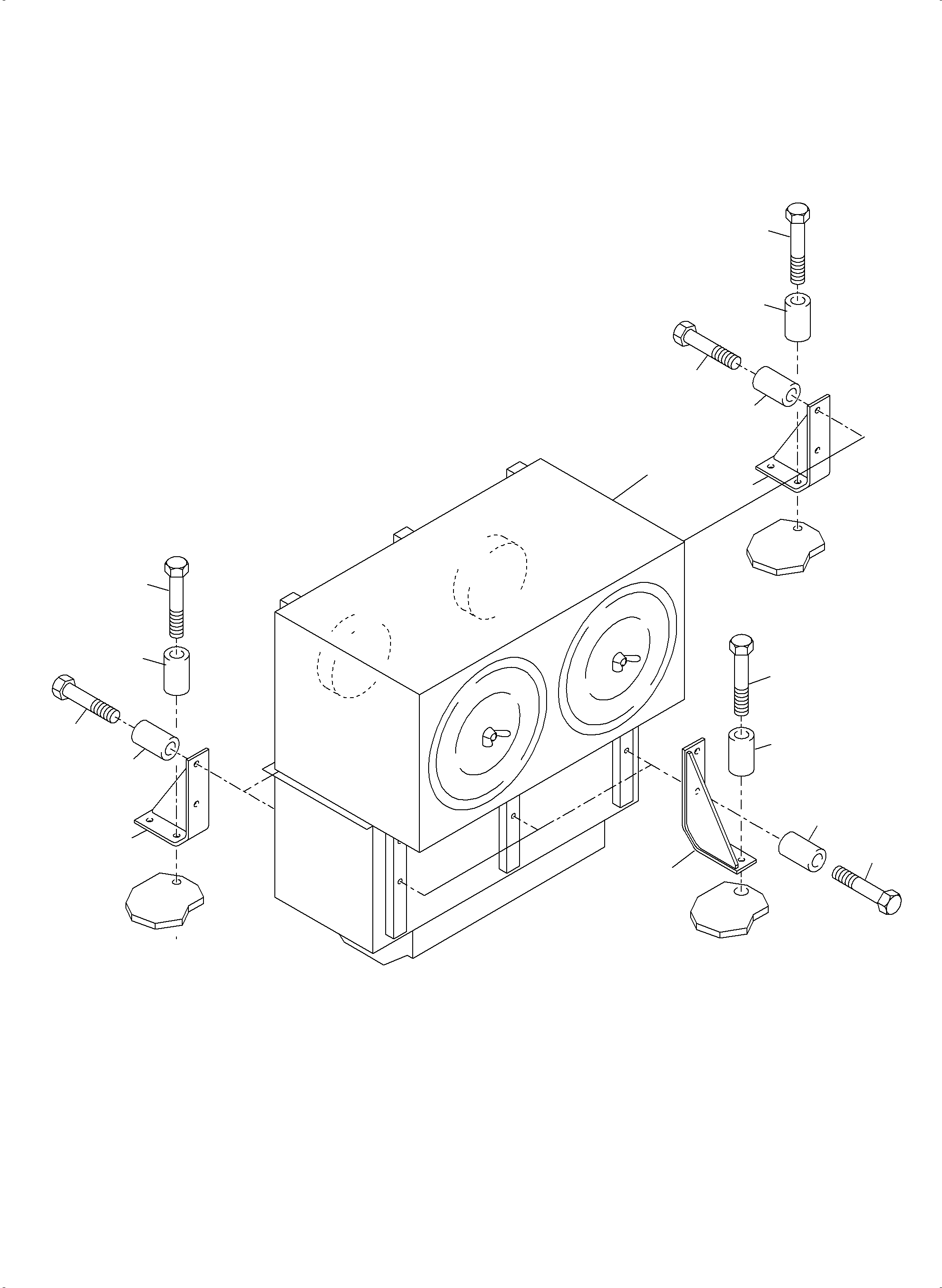 Komatsu parts book diagram for PC3000-6 S/N 06331: AIR CLEANER ARRANGEMENT