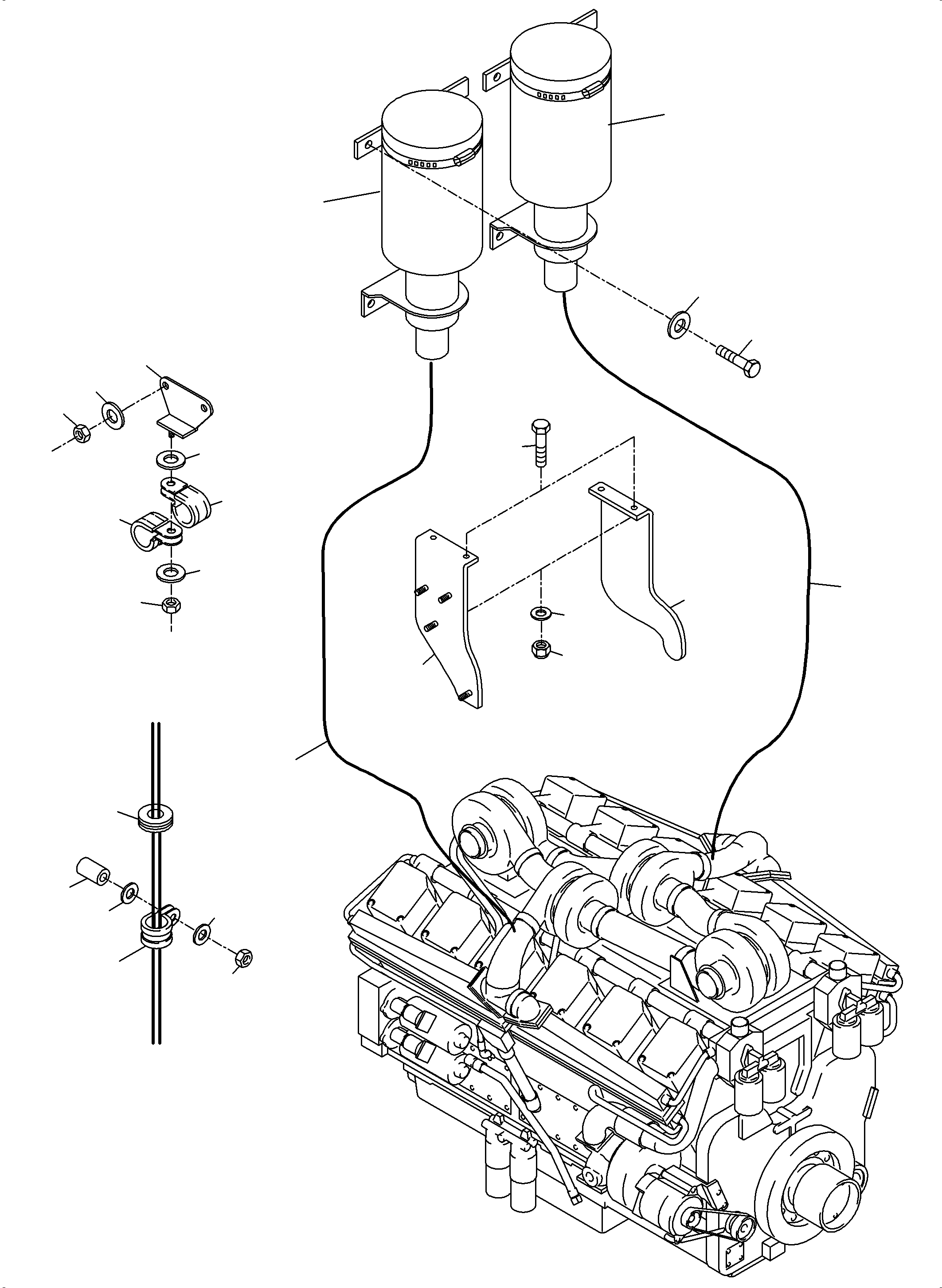 Komatsu parts book diagram for PC3000-6 S/N 06331: COLD-STARTING-SYSTEM