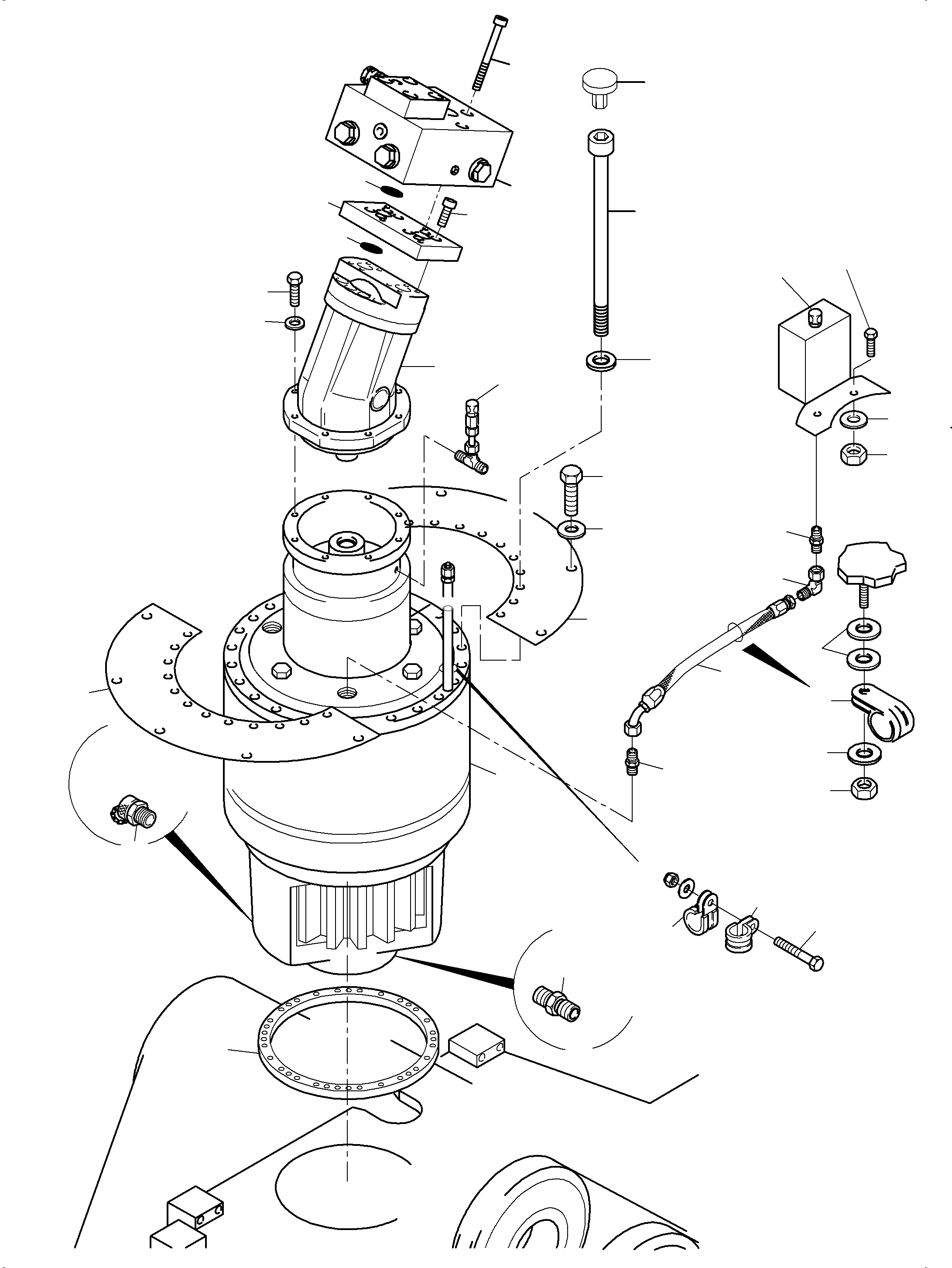 Komatsu parts book diagram for PC3000-6 S/N 06331: SLEW GEAR ARR.