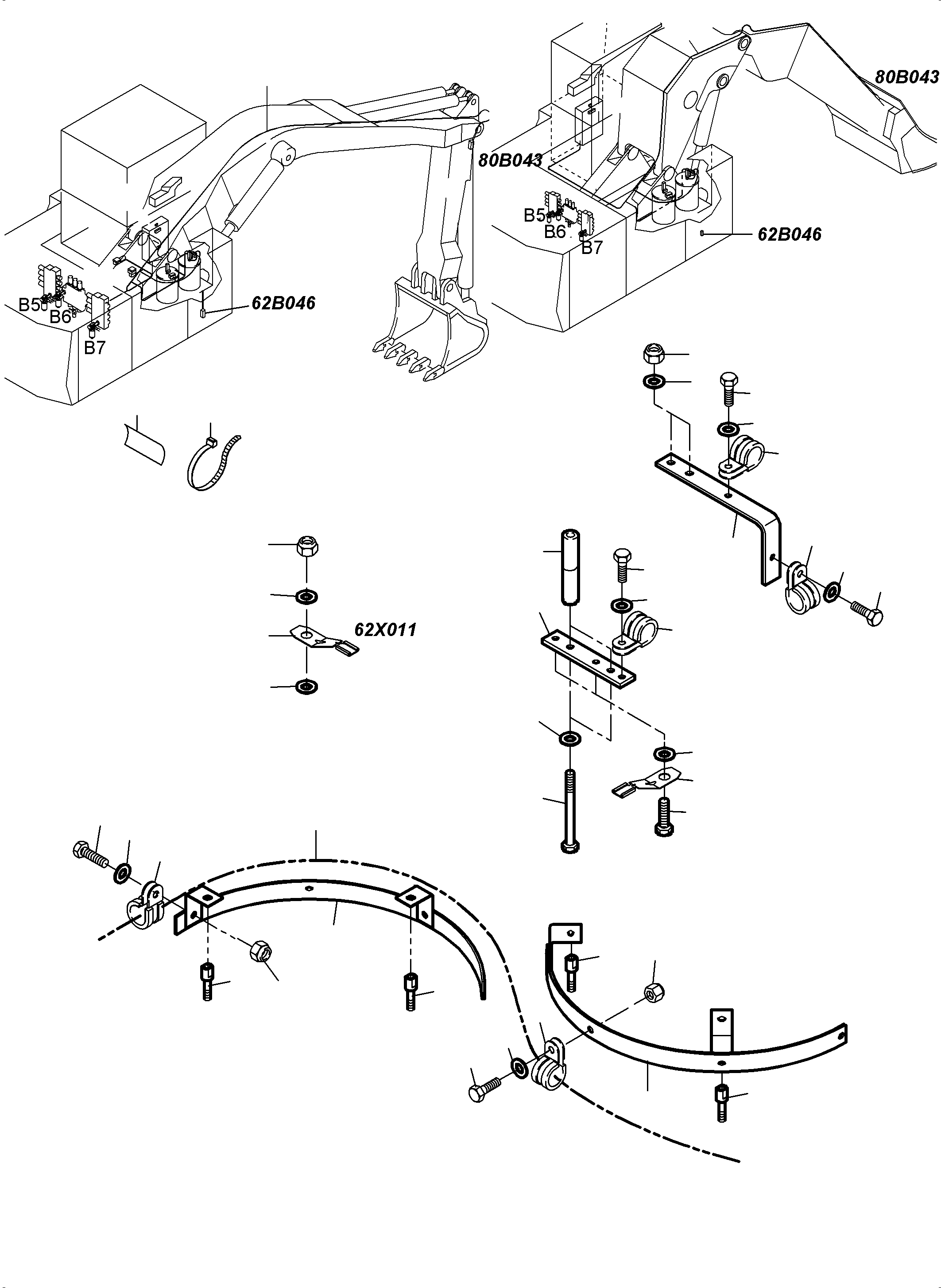 Komatsu parts book diagram for PC3000-6 S/N 06331: ELECTRICAL PARTS LUBRICATION