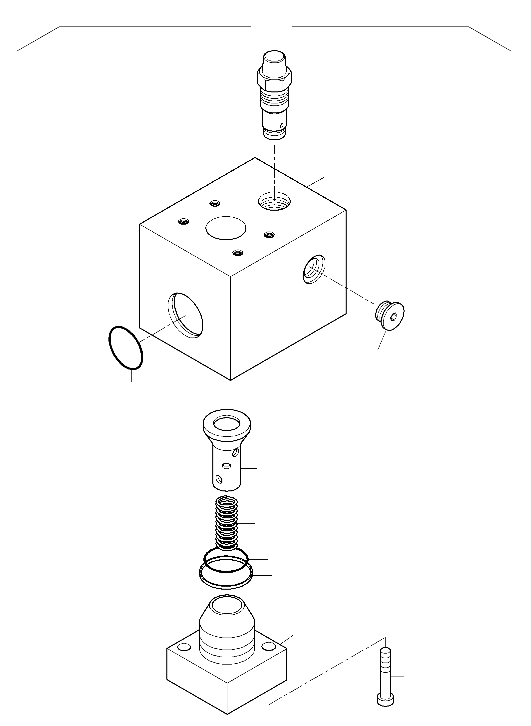 Komatsu parts book diagram for PC3000-6 S/N 06331: THROTTLE CHECK VALVE