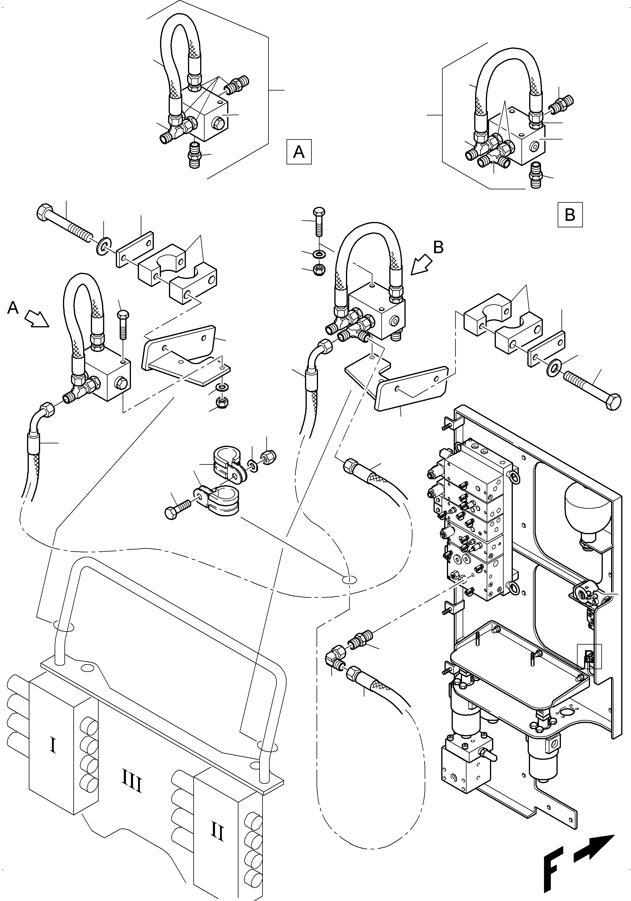 Komatsu parts book diagram for PC3000-6 S/N 06331: FLOAT POSITION
