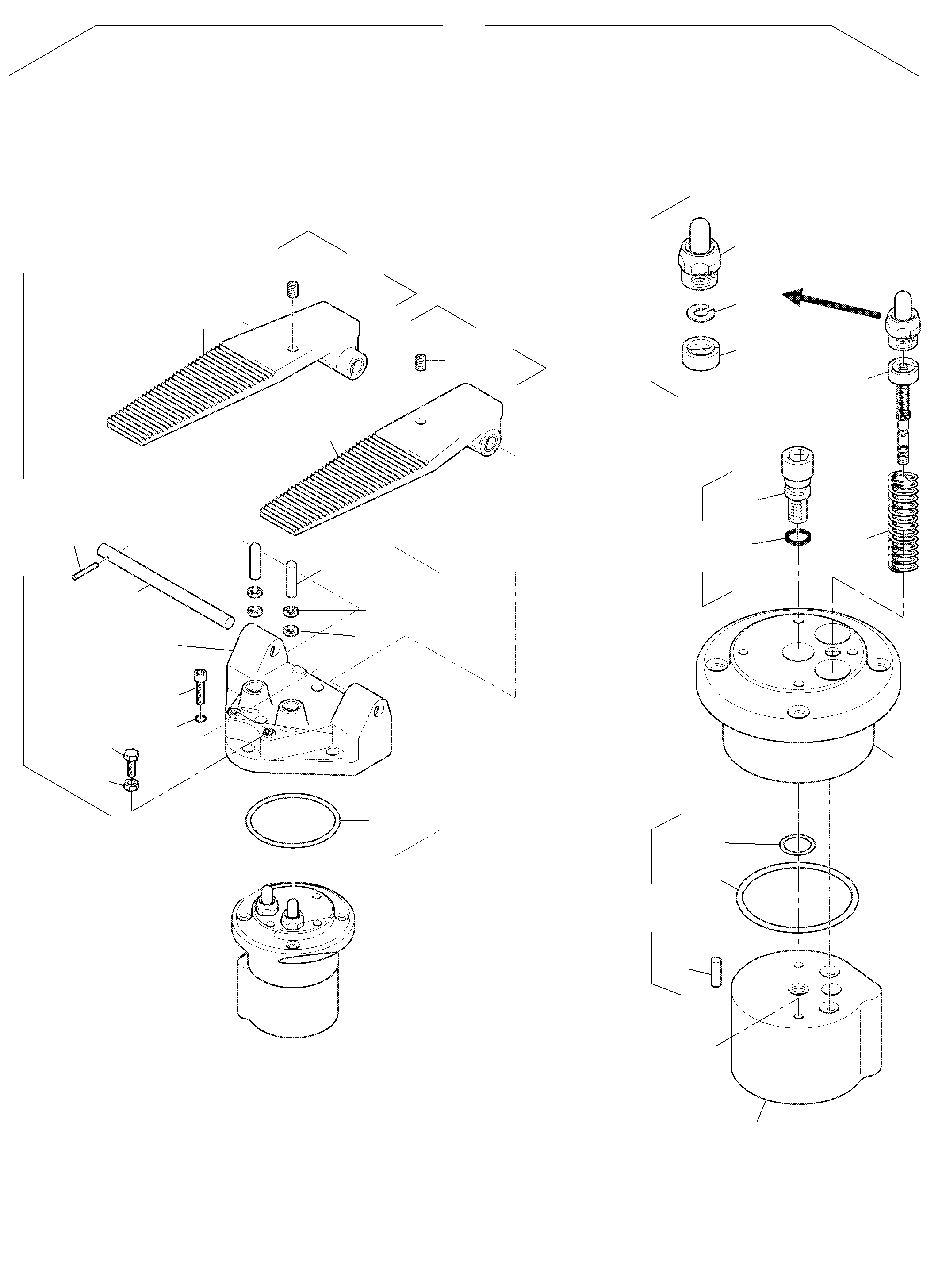 Komatsu parts book diagram for PC3000-6 S/N 06331: PILOT OIL UNIT