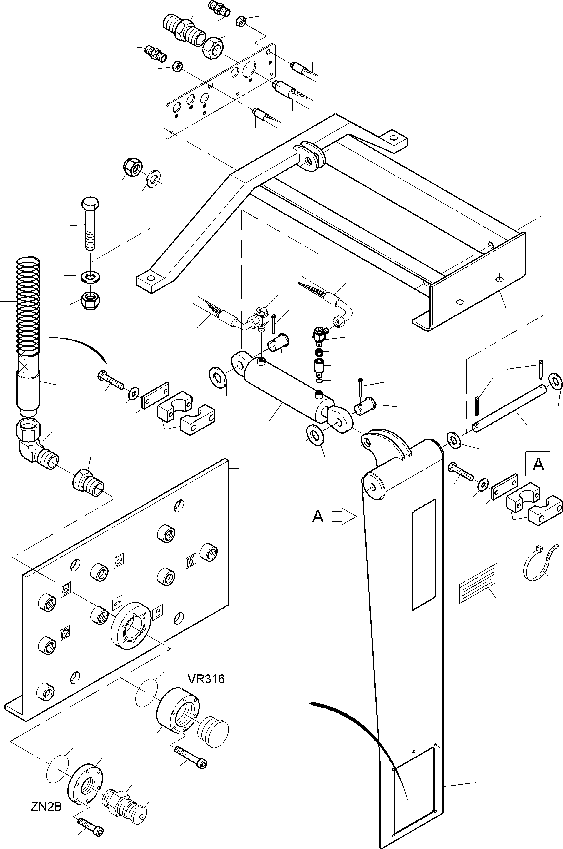 Komatsu parts book diagram for PC3000-6 S/N 06331: REFUELING EQUIPMENT