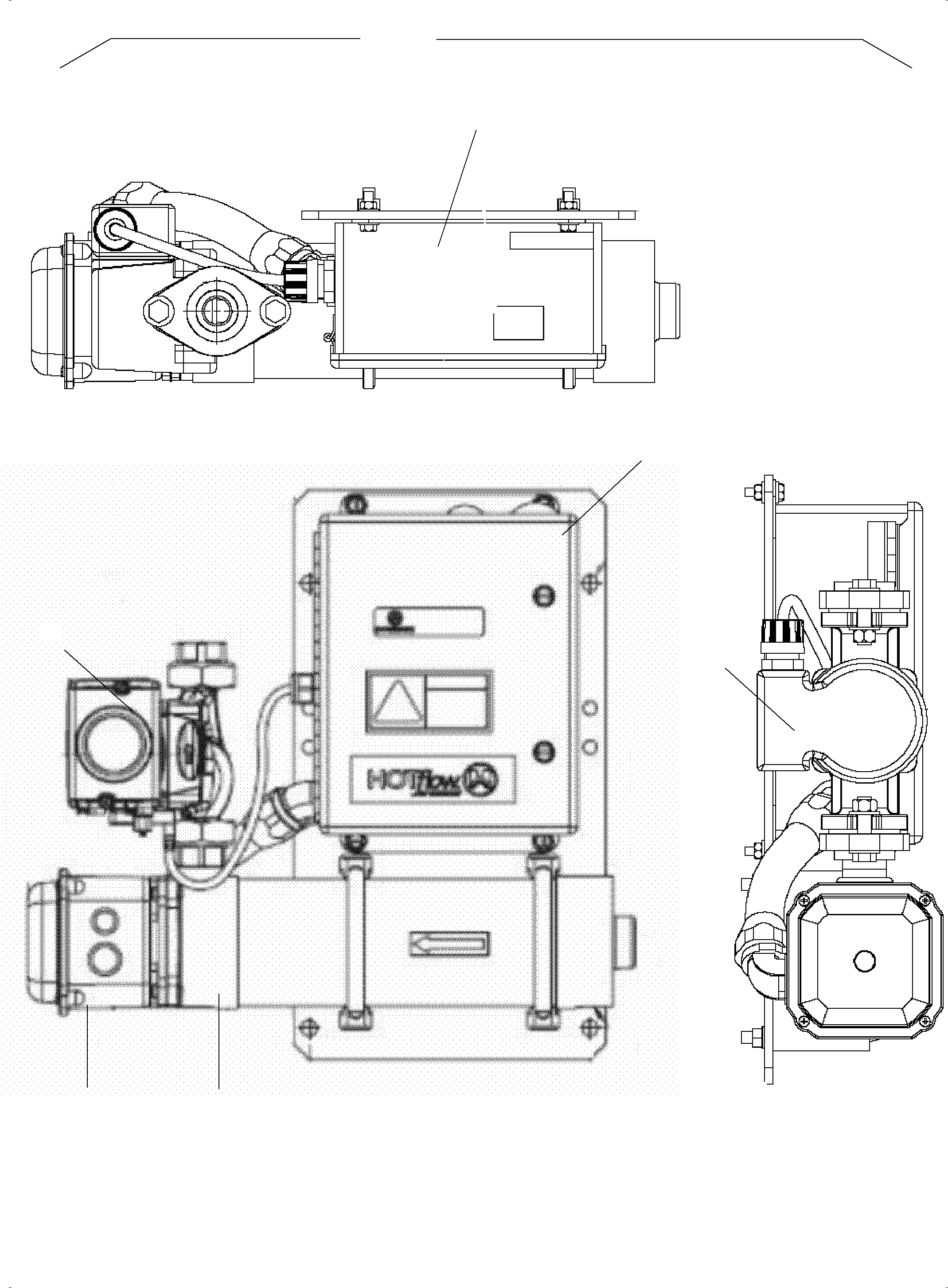 Komatsu parts book diagram for PC3000-6 S/N 06331: WATER HEATING