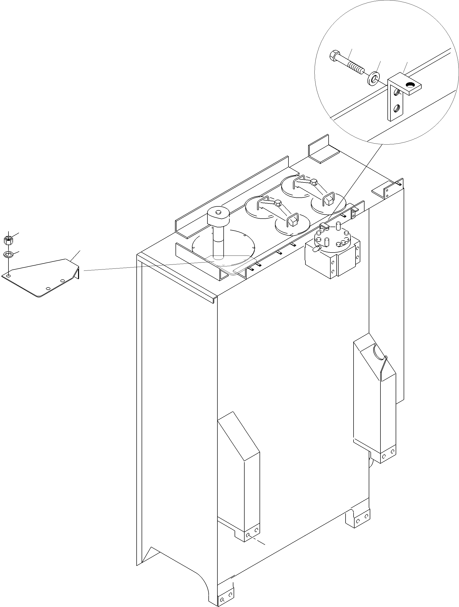 Komatsu parts book diagram for PC3000-6 S/N 06331: MAIN OIL TANK