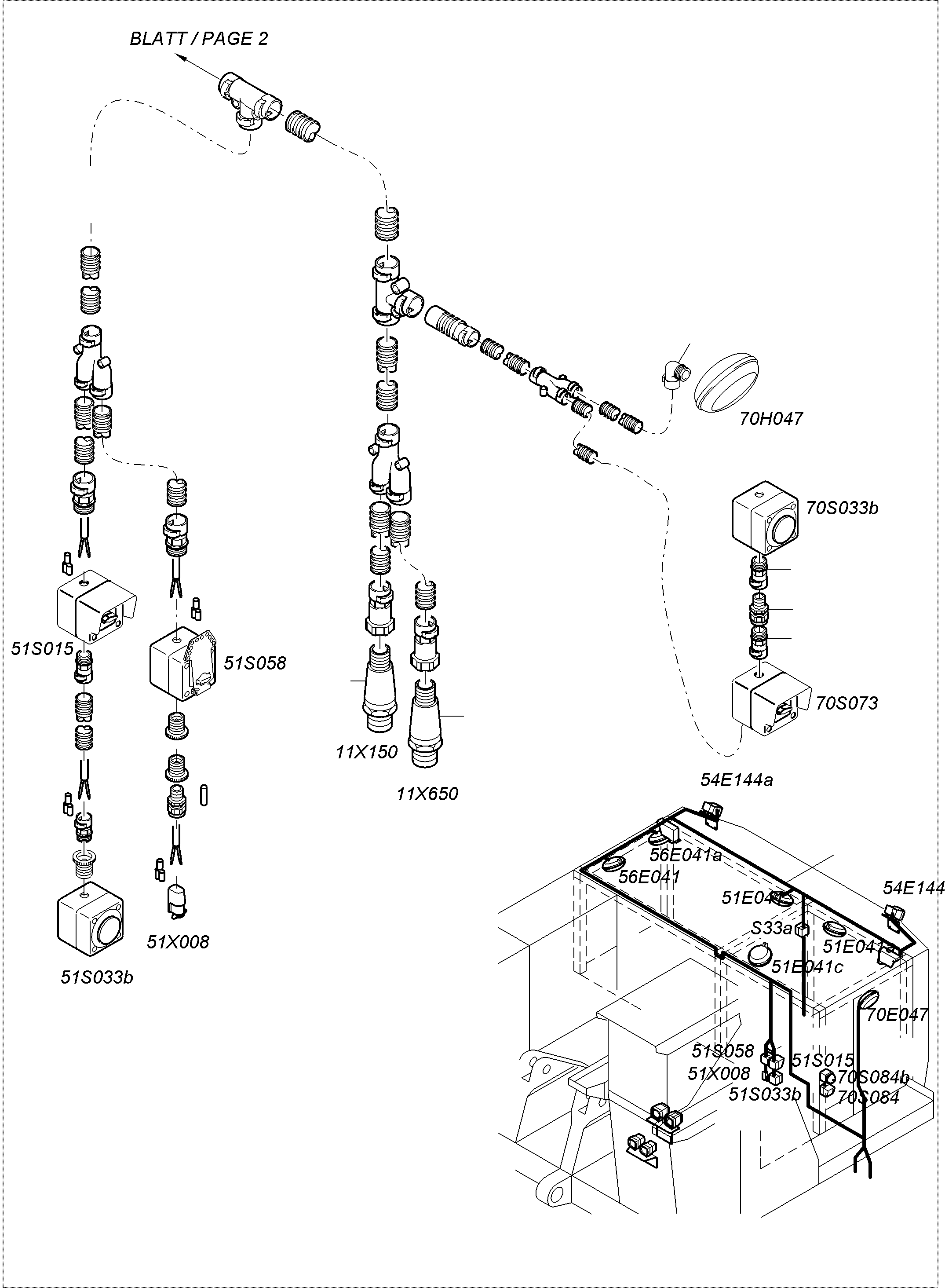 Komatsu parts book diagram for PC3000-6 S/N 06331: LIGHTING EQUIPMENT