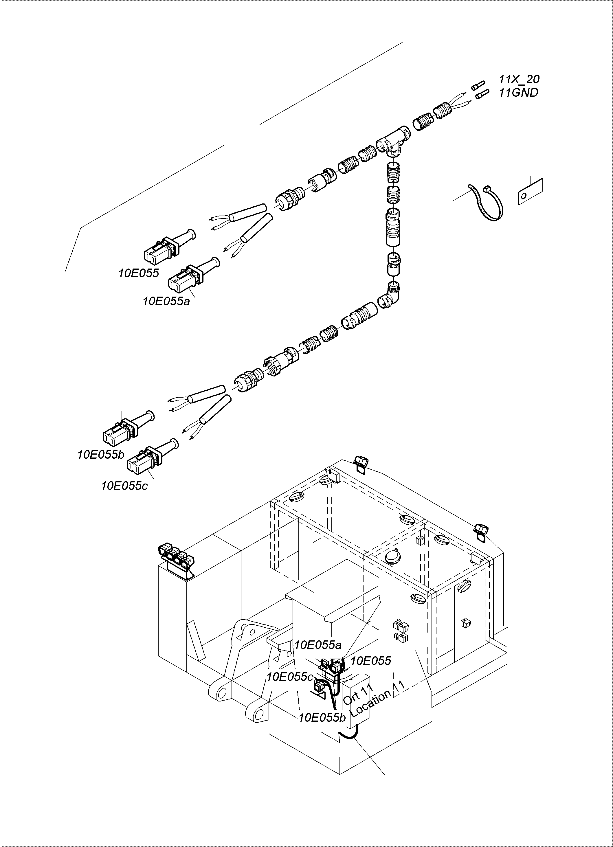 Komatsu parts book diagram for PC3000-6 S/N 06331: LIGHTING EQUIPMENT