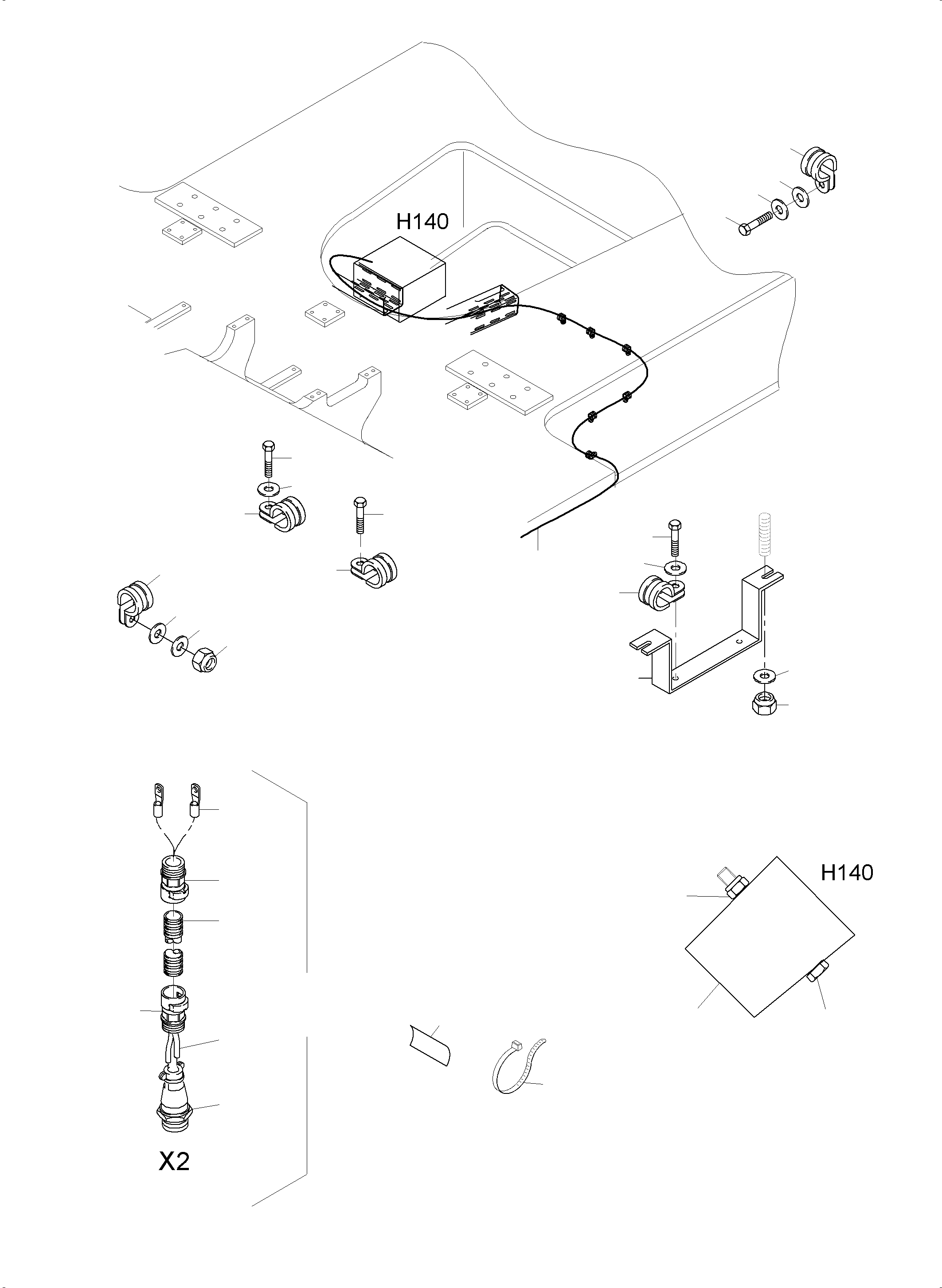 Excavators Mining Komatsu / PC 3000-6E 06 341 21.01.2019(G06341) / Movement signal installation - emergency stop from floor(255-2153 : 255-2153)