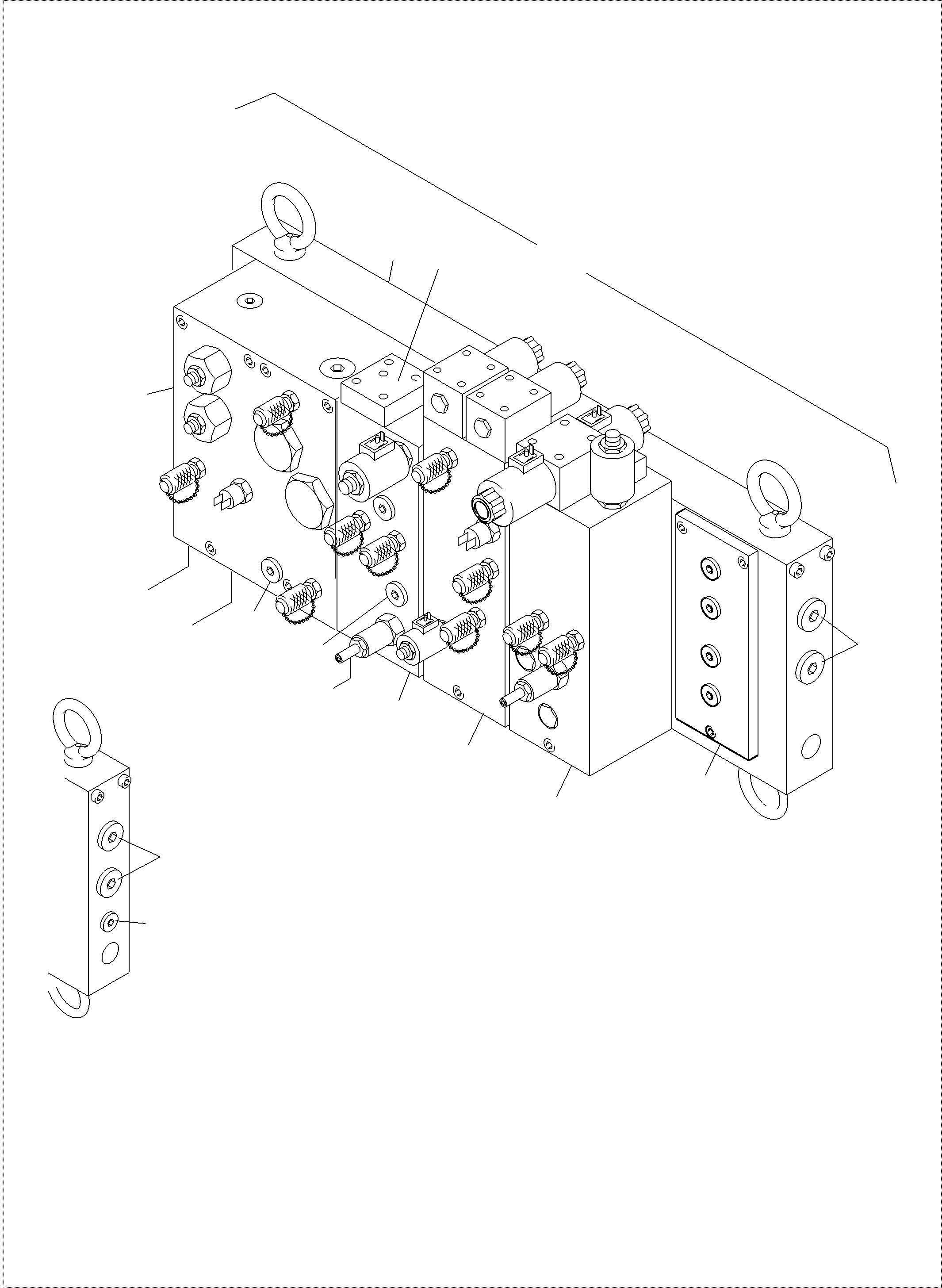Excavators Mining Komatsu / PC 3000-6E 06 341 21.01.2019(G06341) / Valve Cartridge Block(991-1546 : 991-1546)