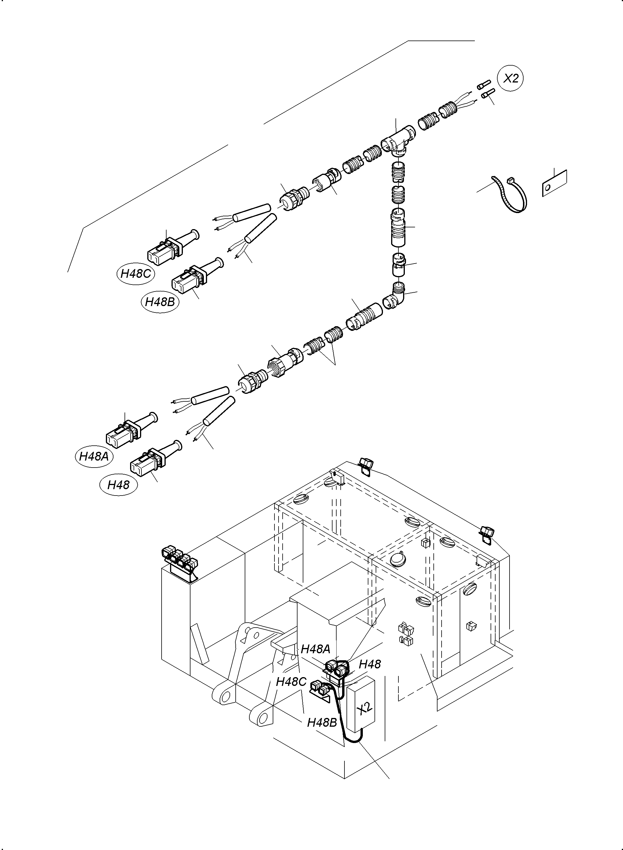 Excavators Mining Komatsu / PC 3000-6E 06 341 21.01.2019(G06341) / Lighting Equipment(255-2106b-1 : 255-2106b-1)