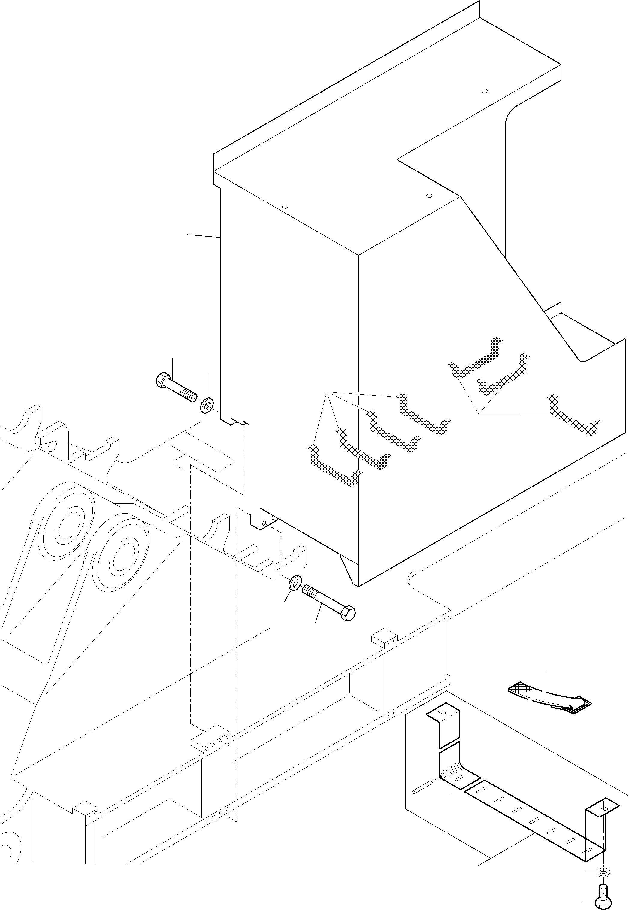Excavators Mining Komatsu / PC 3000-6E 06 341 21.01.2019(G06341) / Switch Cabinet, Mounting(255-2191b : 255-2191b)