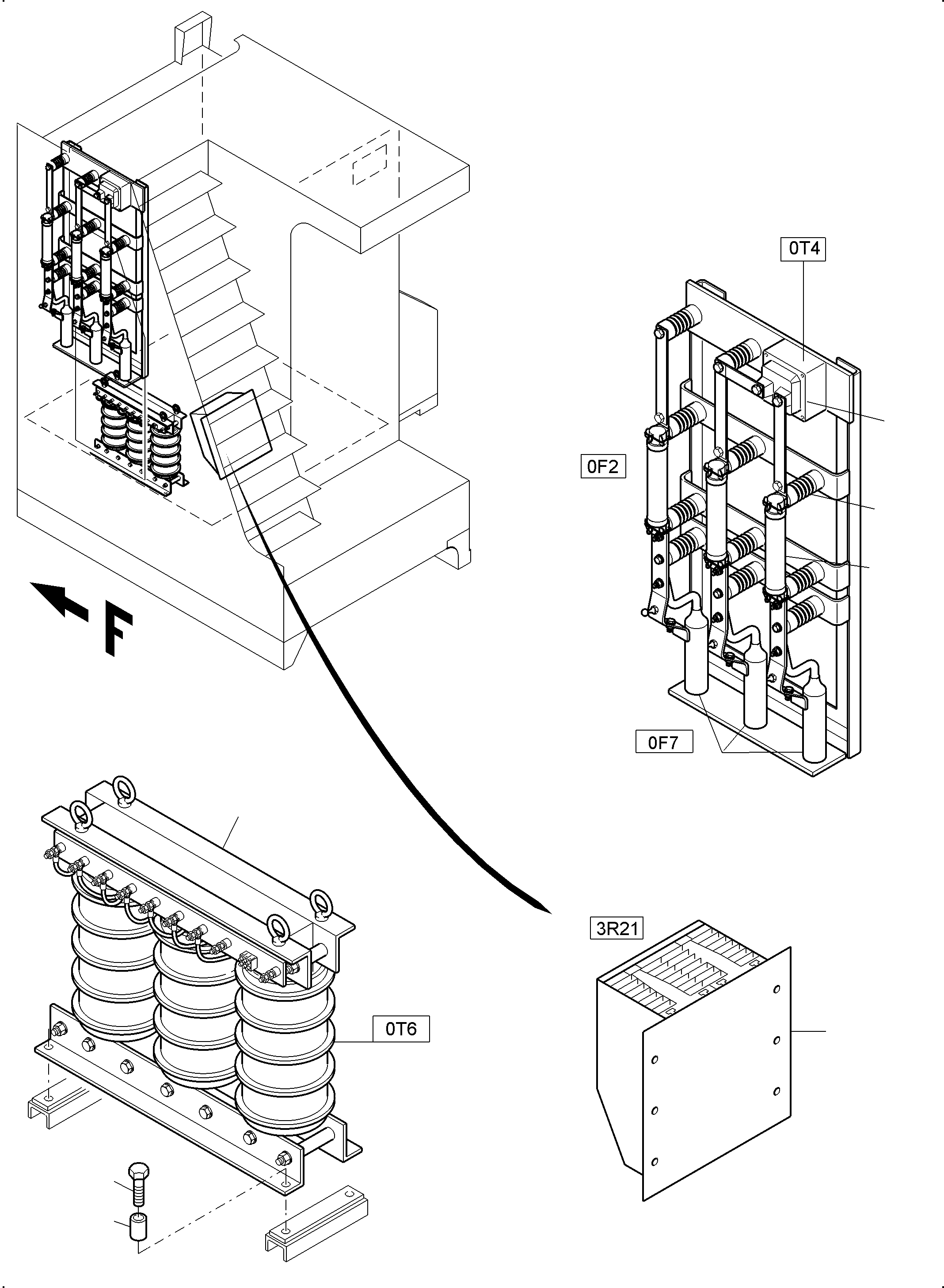 Excavators Mining Komatsu / PC 3000-6E 06 341 21.01.2019(G06341) / MS/NS Switch Cabinet(991-1610 : 991-1610)