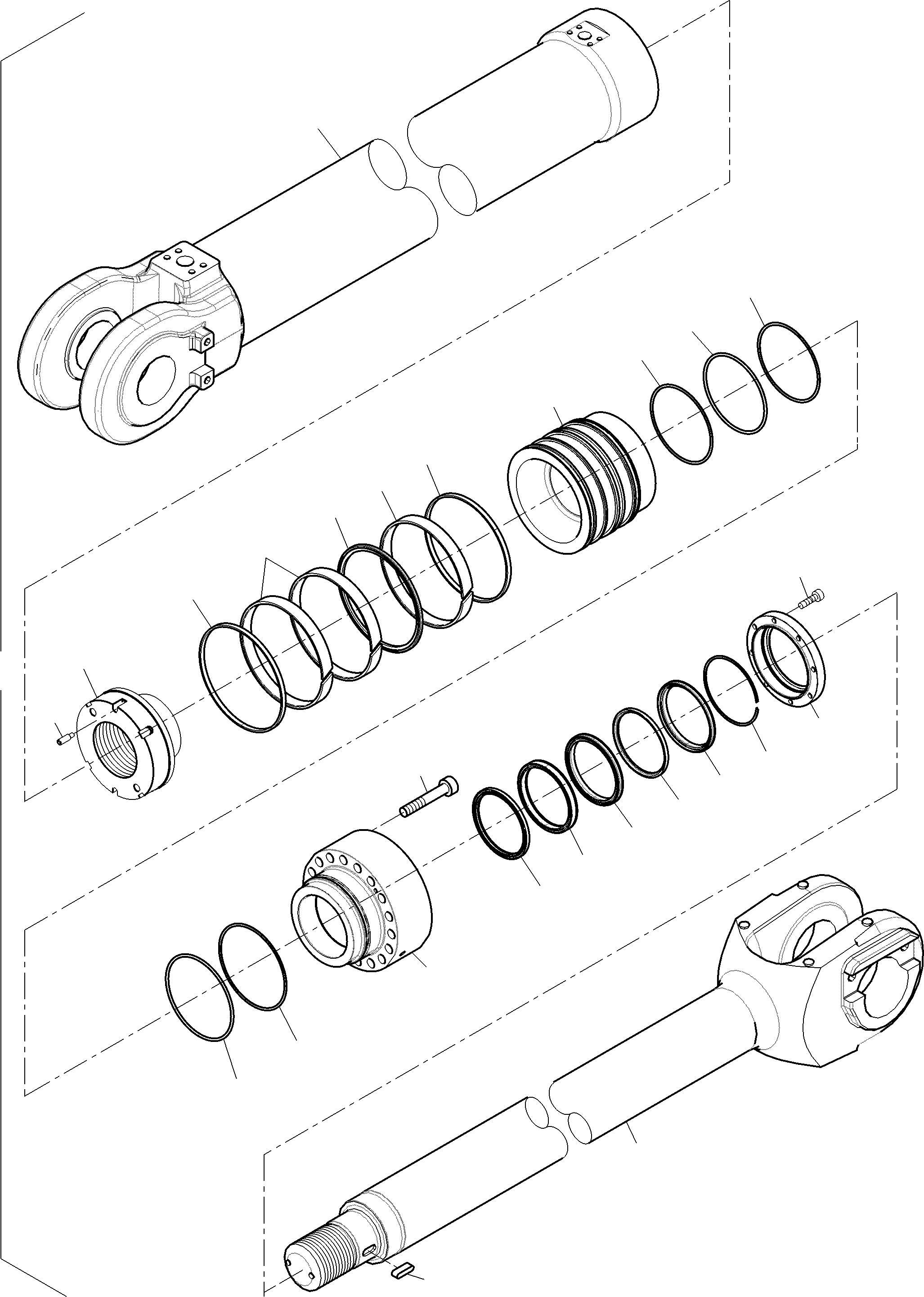 Excavators Mining Komatsu / PC3000-6E S/N 06346(G06346) / Hydraulic Cylinder(485-4172b : 485-4172b)