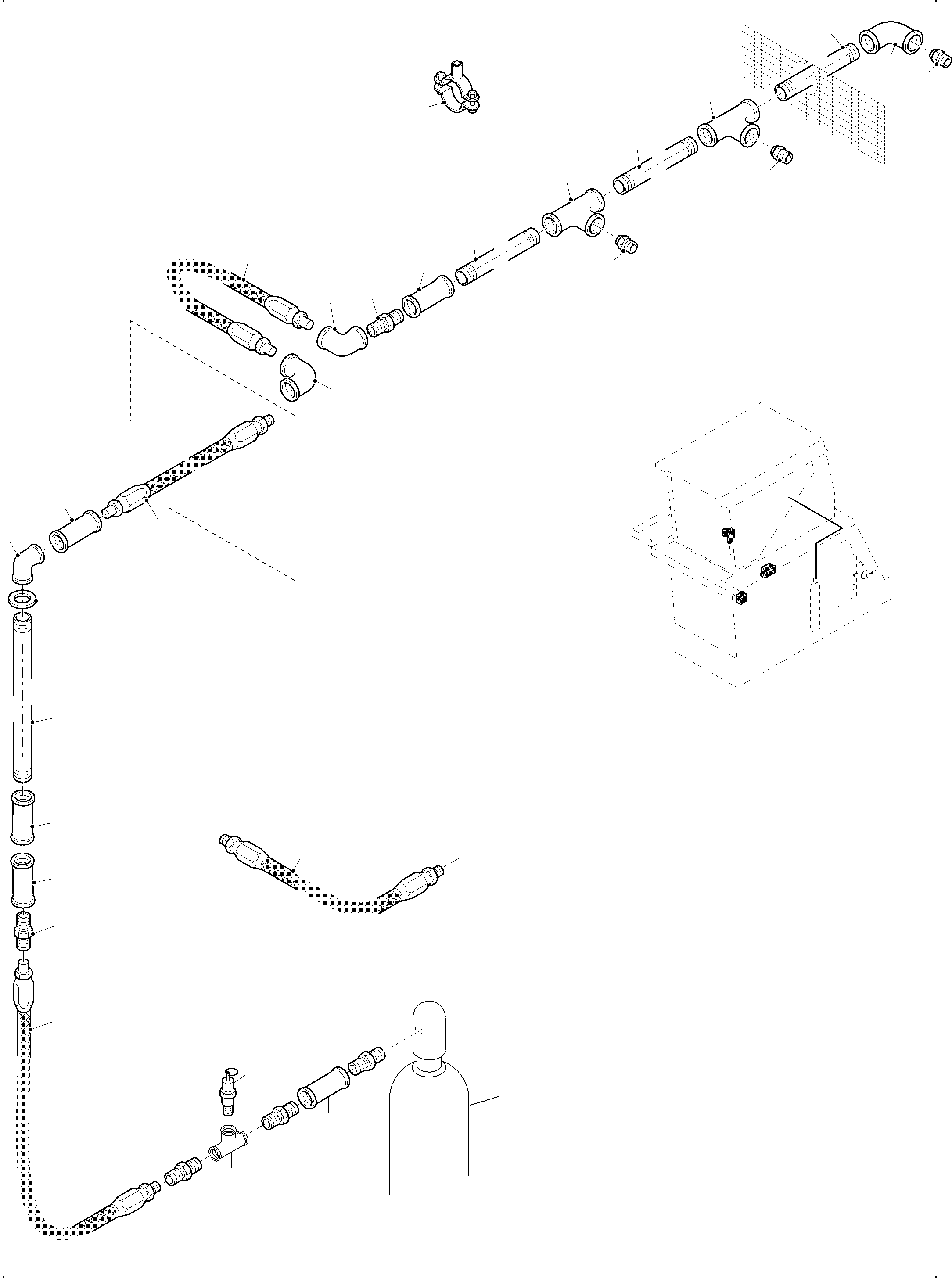 Excavators Mining Komatsu / PC3000-6E S/N 06346(G06346) / Actuating System, HandOperated(255-2402 : 255-2402)