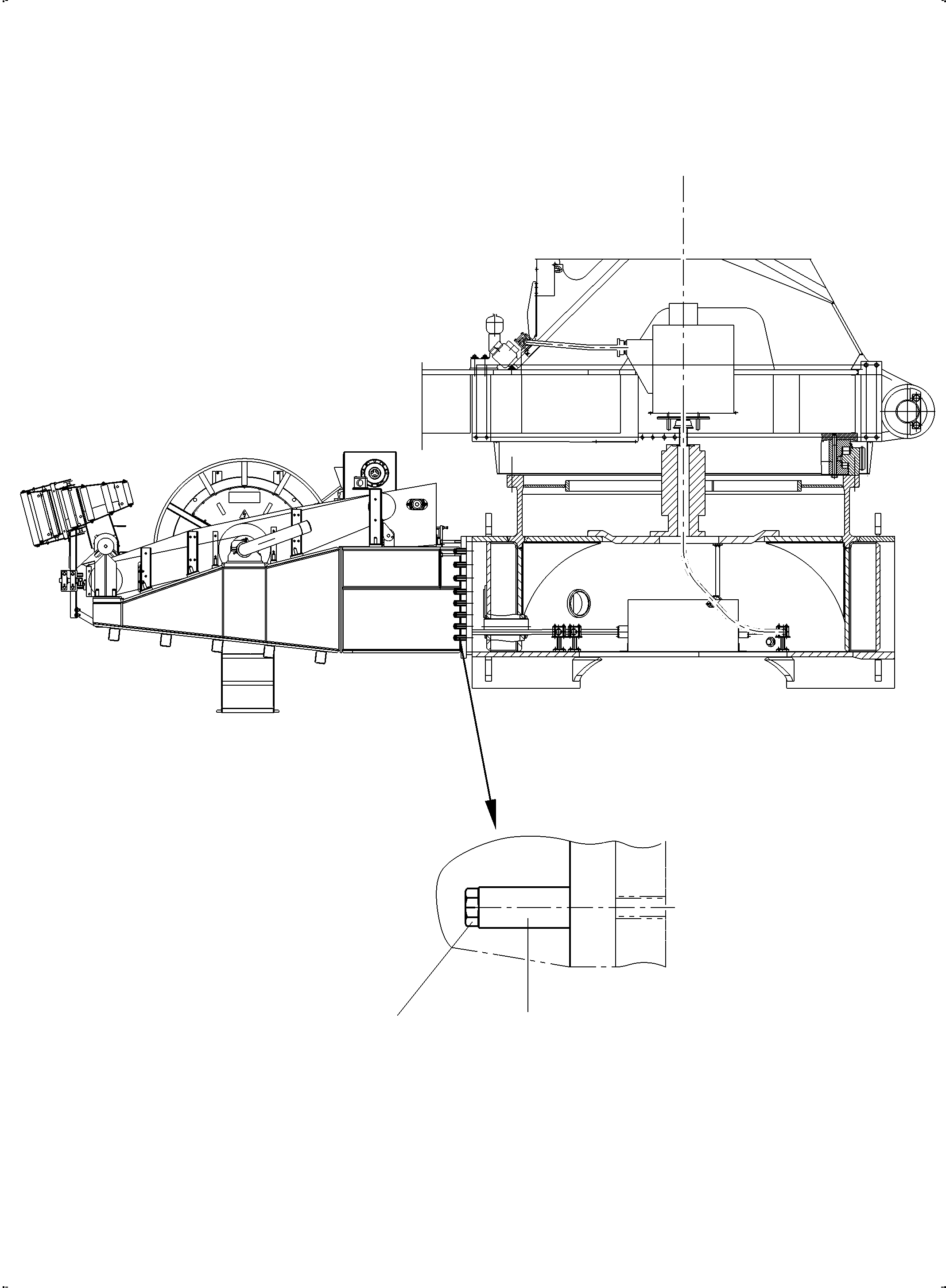 Excavators Mining Komatsu / PC3000-6E S/N 06346(G06346) / Cable Drum Mounting(255-2820 : 255-2820)