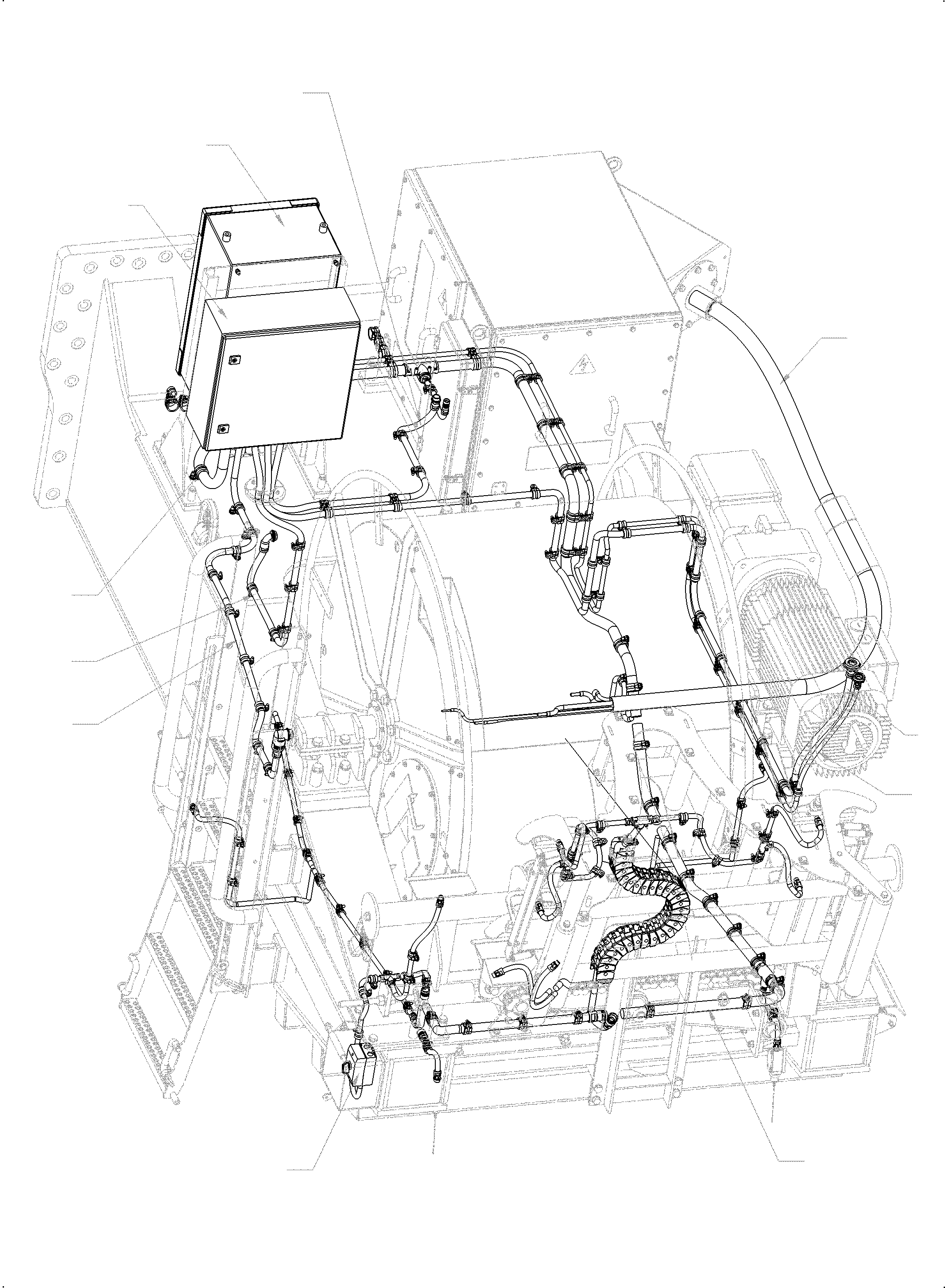 Excavators Mining Komatsu / PC3000-6E S/N 06346(G06346) / Cables- Cable Duct(991-1636 : 991-1636)