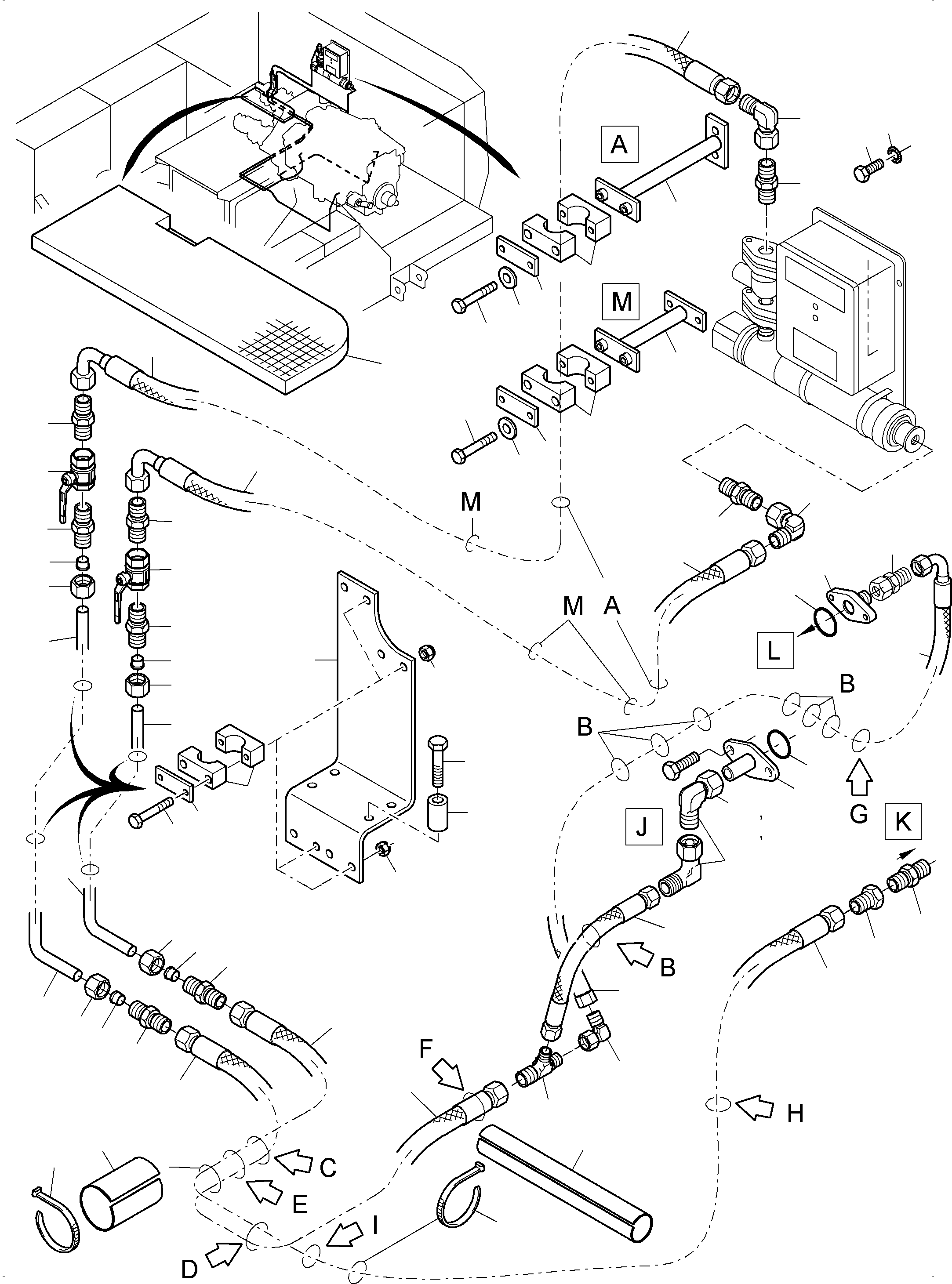 Excavators Mining Komatsu / PC3000-6 S/N 06348(G06348) / Temperature Conditioning - Hydraulic oil(489-2500 : 489-2500)