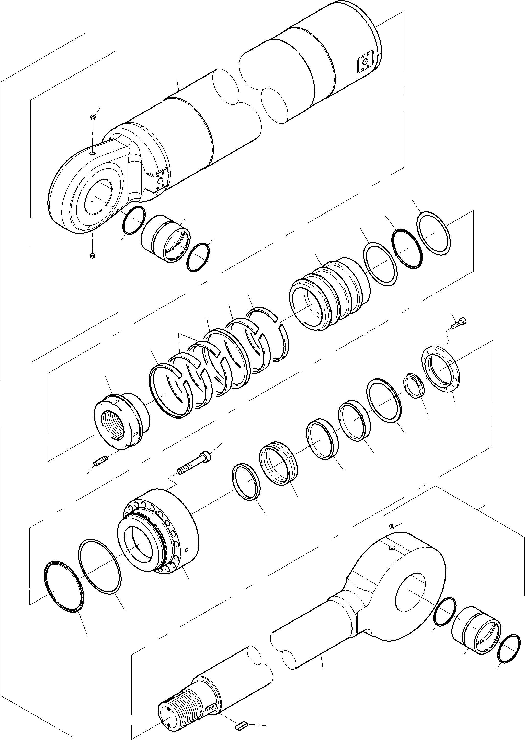 Excavators Mining Komatsu / PC3000-6 S/N 06348(G06348) / Hydraulic Cylinder(485-4072b : 485-4072b)