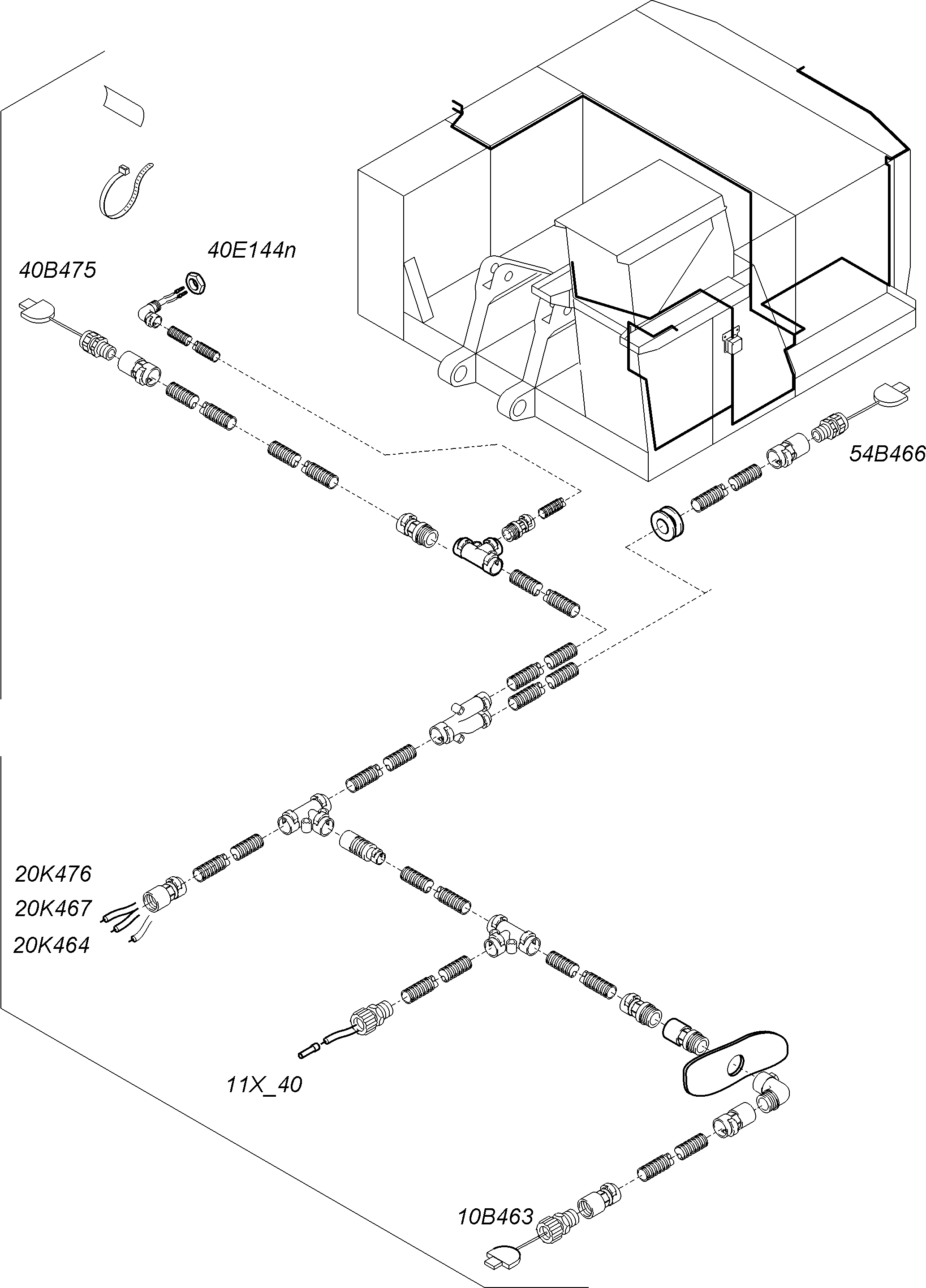 Excavators Mining Komatsu / PC3000-6 S/N 06353(G06353) / Camerasystem(489-1962a : 489-1962a)