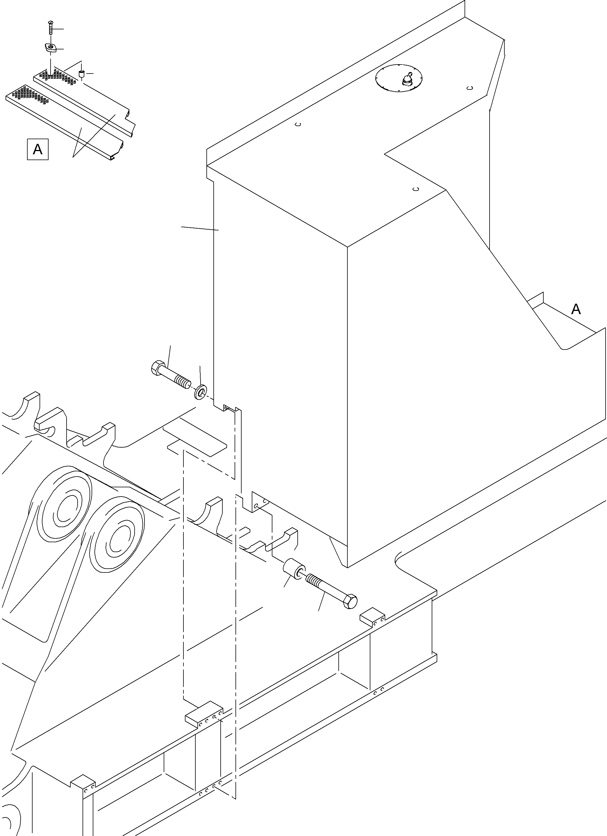 Excavators Mining Komatsu / PC4000-6 S/N 08190(G08190) / Fuel Tank(355-1280c2 : 355-1280c2)