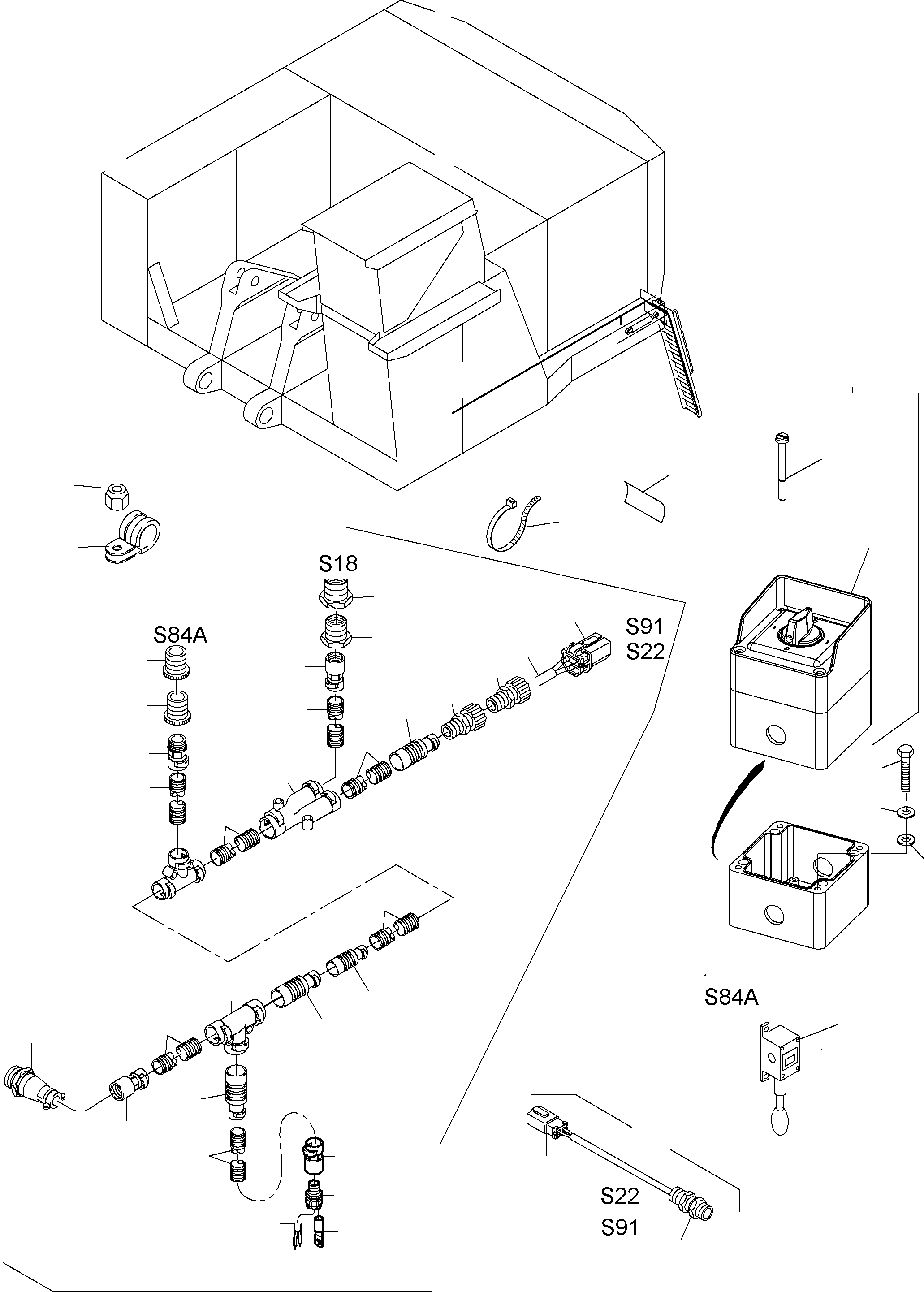 Excavators Mining Komatsu / PC4000-6E S/N 08194(G08194) / Electric Parts - Ladder(356-2143 : 356-2143)