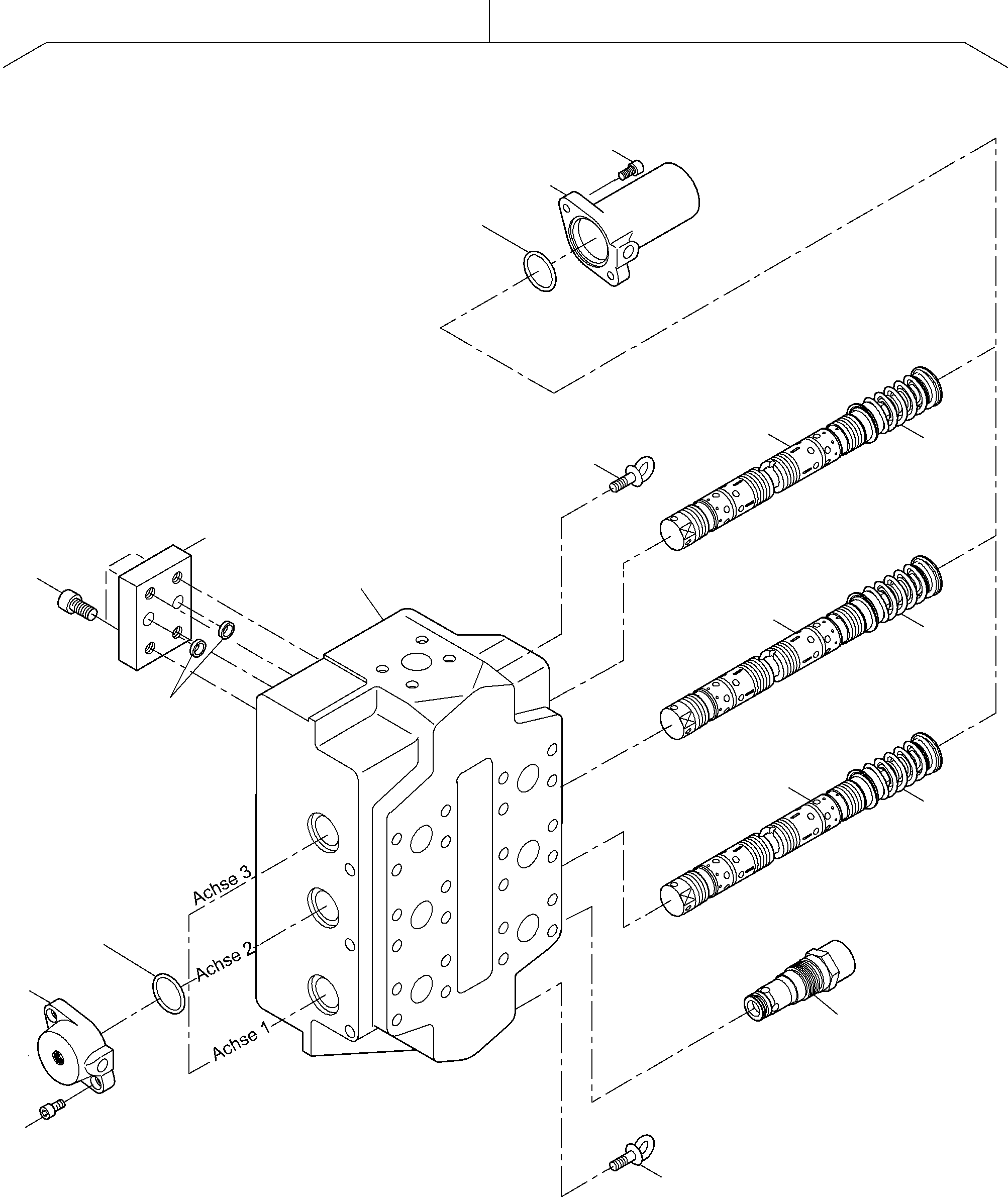 Komatsu parts book diagram for PC4000-6 S/N 08195: CONTROL BLOCK