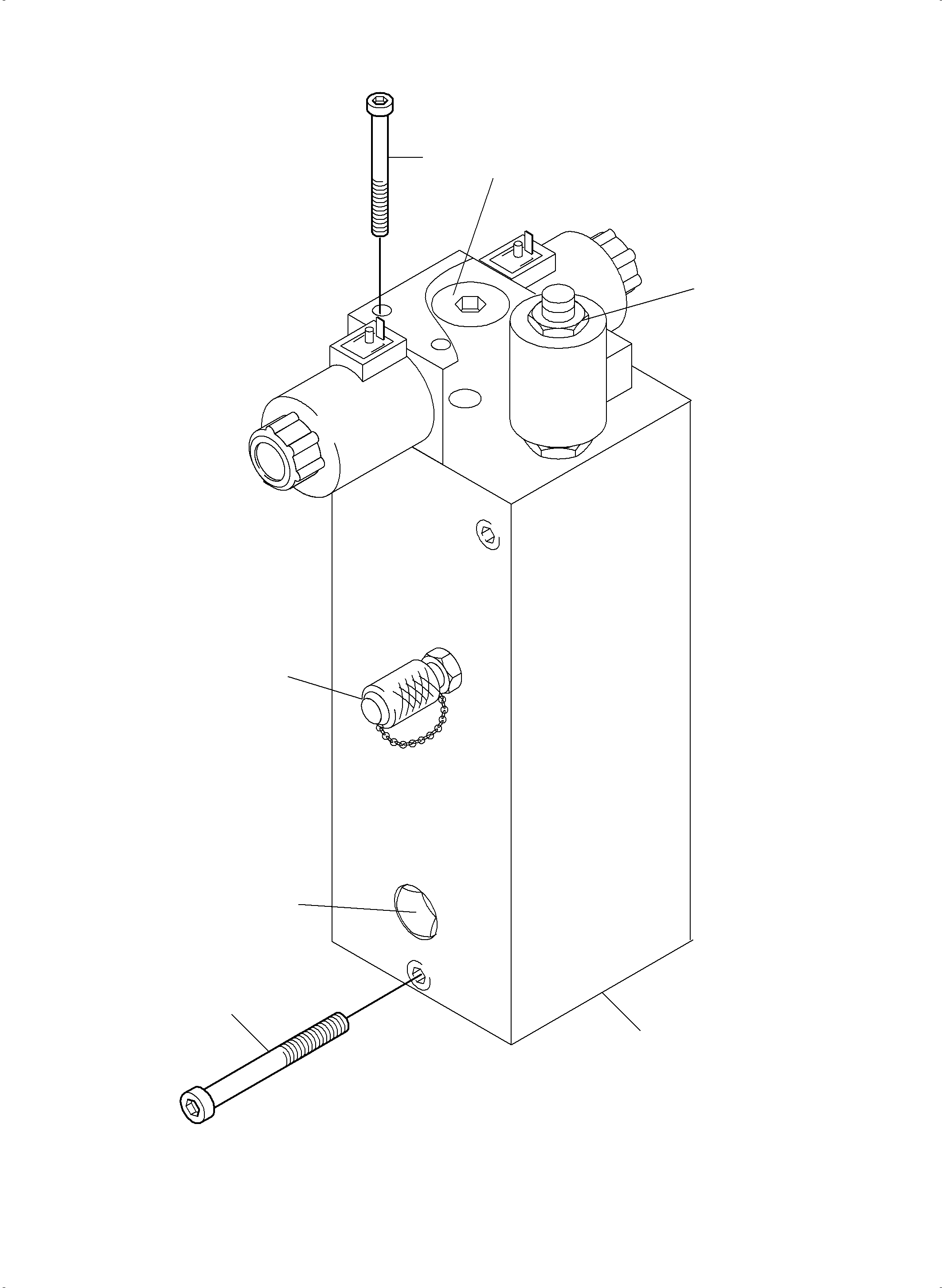 Komatsu parts book diagram for PC4000-6 S/N 08195: VALVE - REFUELING 45 BAR