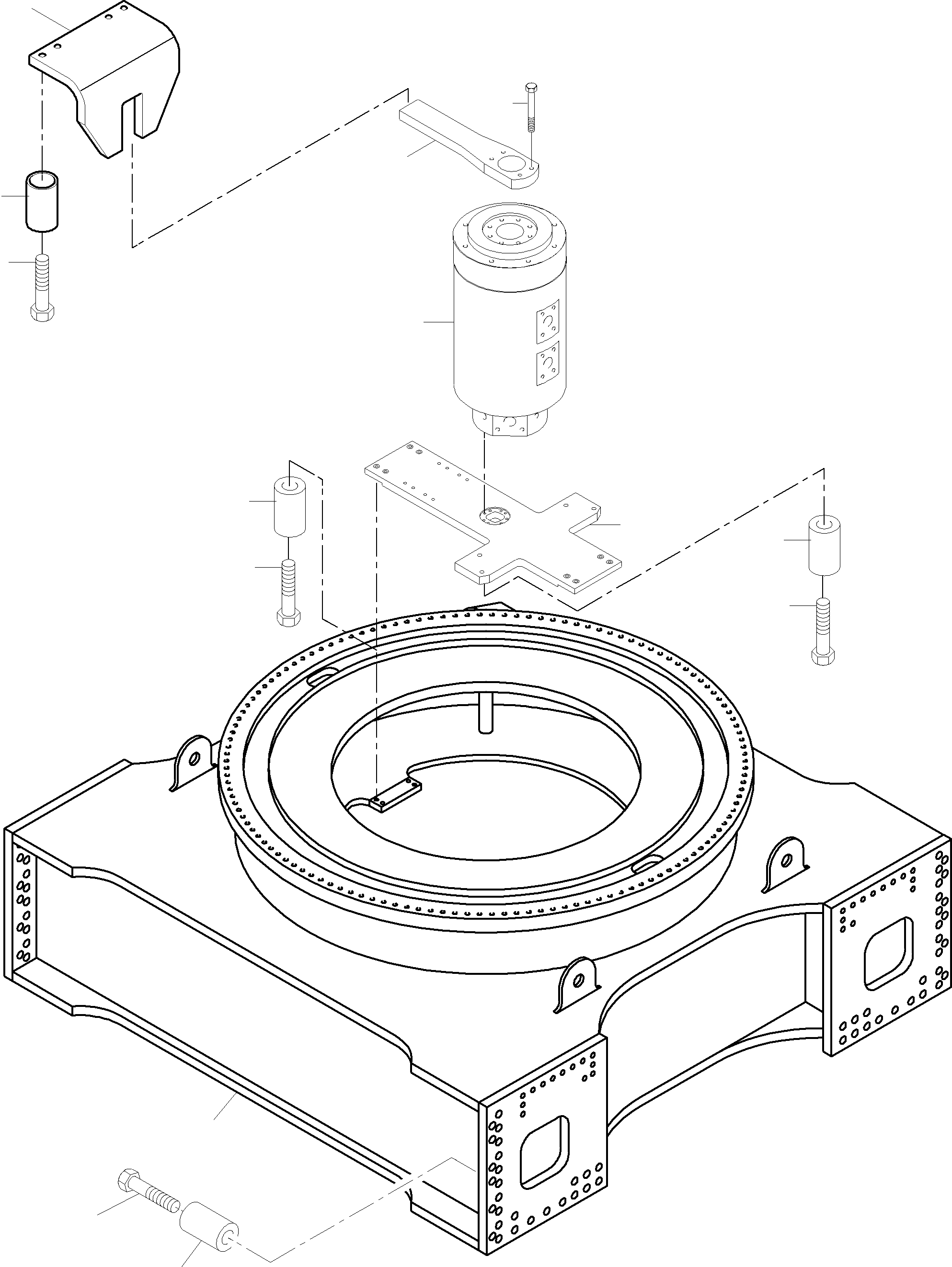Komatsu parts book diagram for PC4000-6 S/N 08195: CARBODY