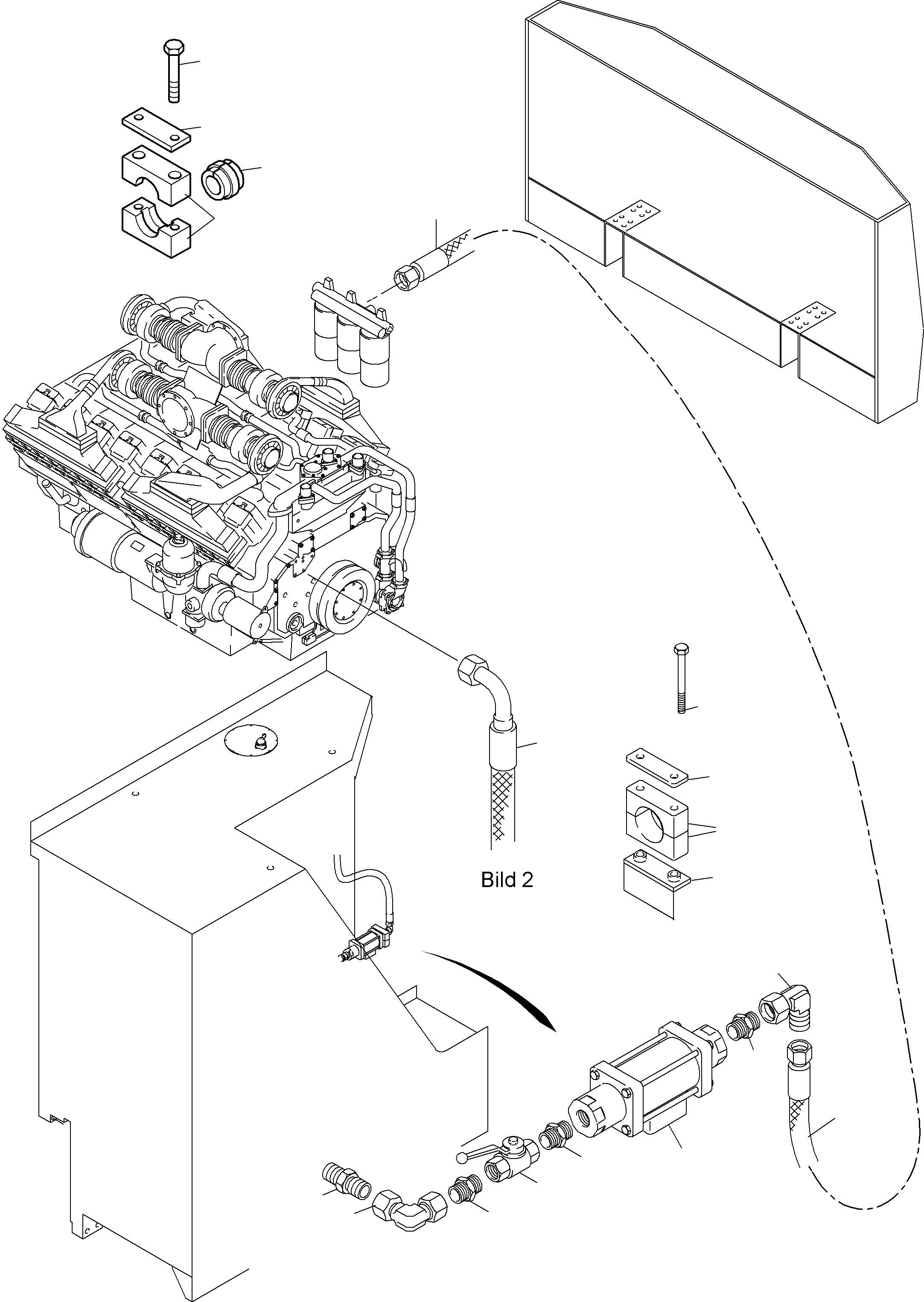 Komatsu parts book diagram for PC4000-6 S/N 08195: FUEL LINES
