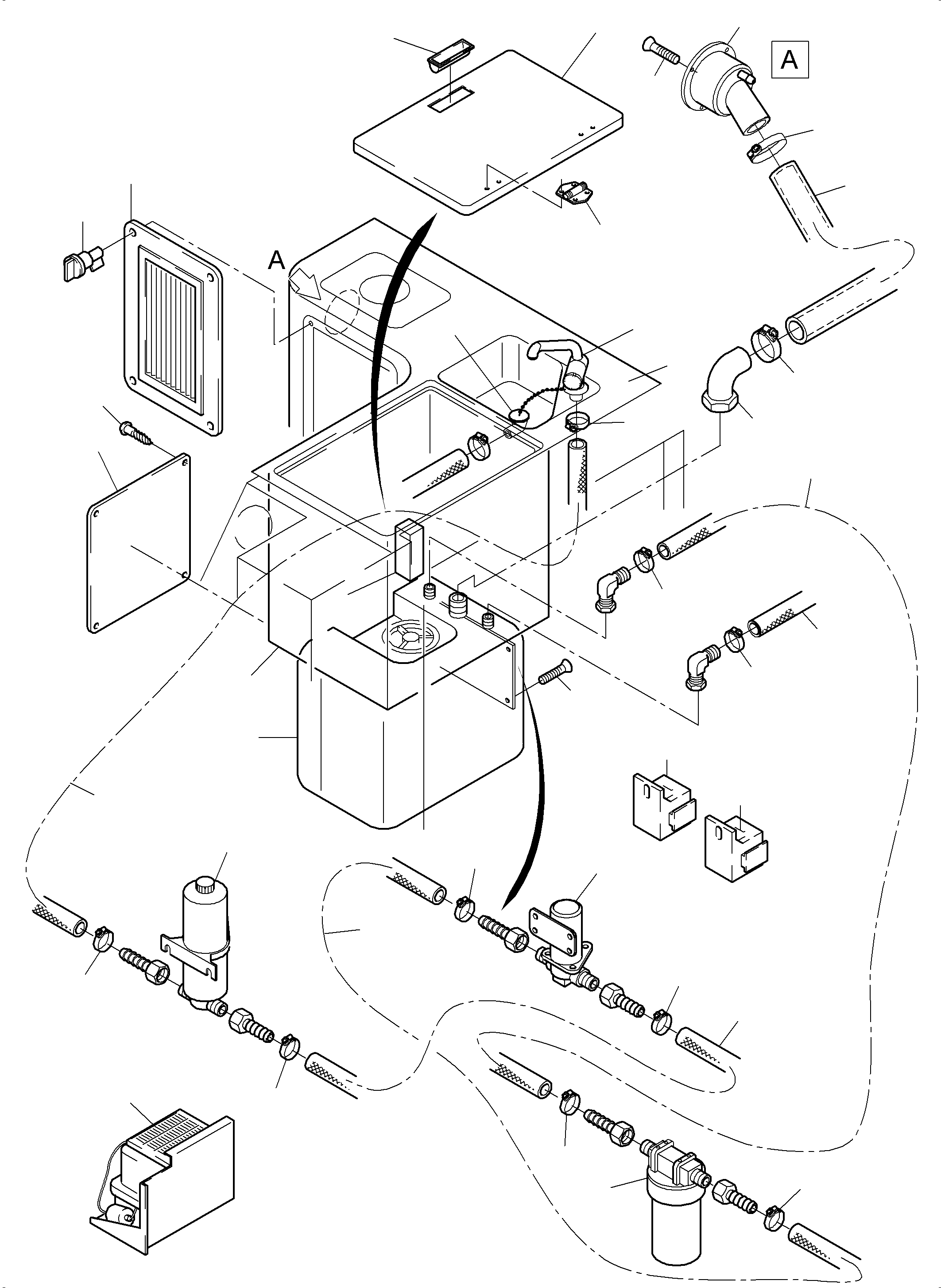Komatsu parts book diagram for PC4000-6 S/N 08195: OPERATOR'S CAB