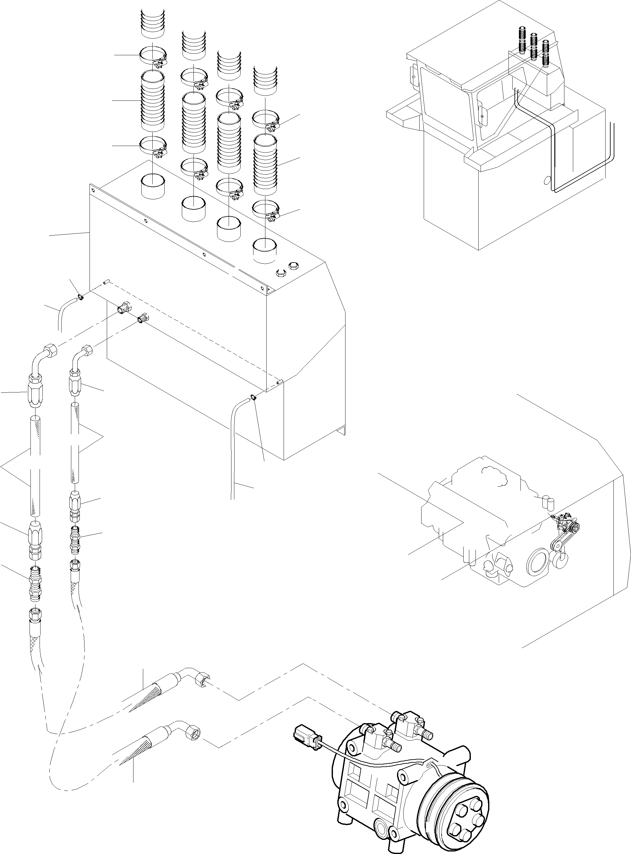 Komatsu parts book diagram for PC4000-6 S/N 08195: AIR CONDITION ARR.