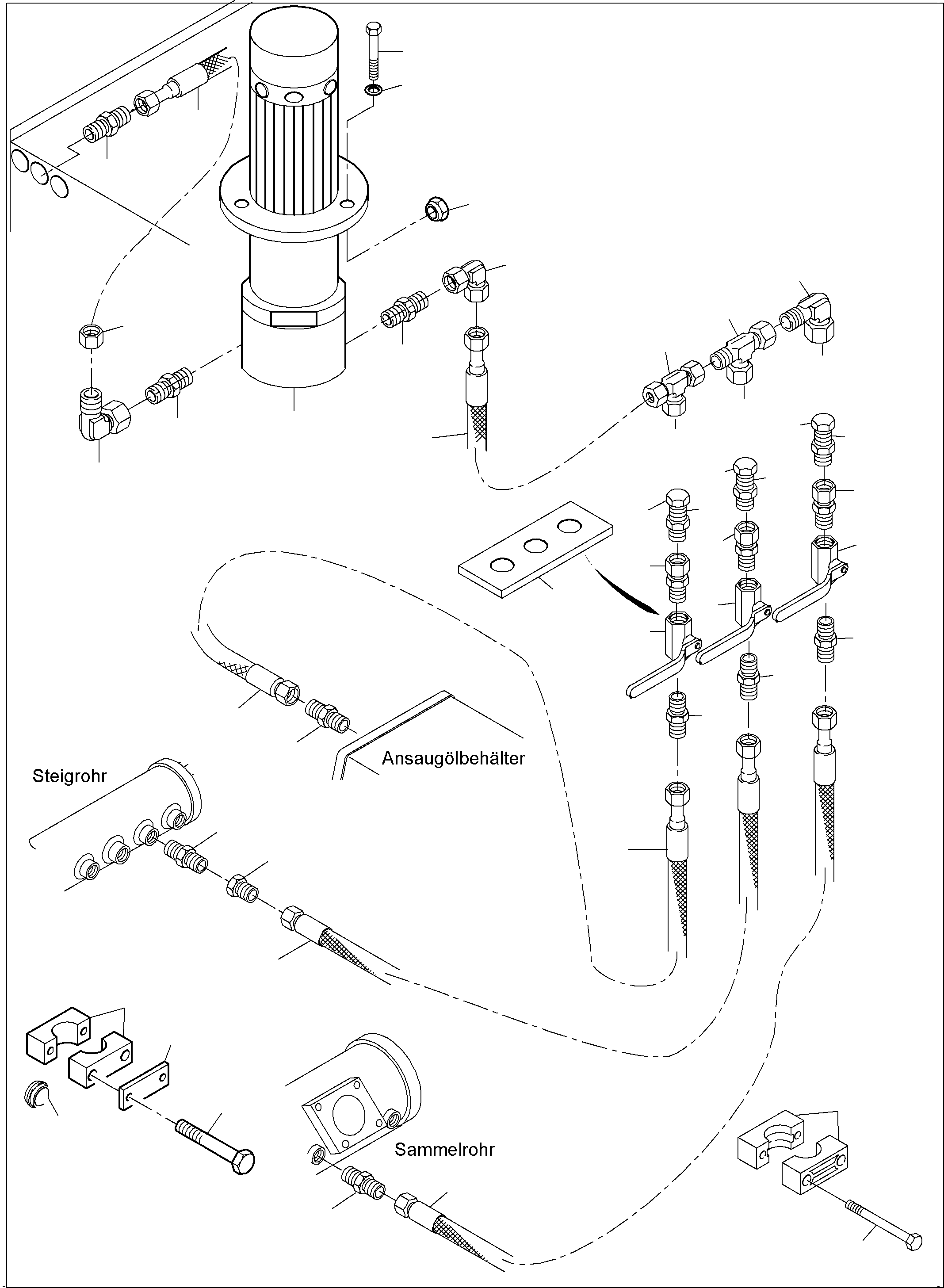 Komatsu parts book diagram for PC4000-6 S/N 08195: TRANSFUSING PUMP, MOUNTING