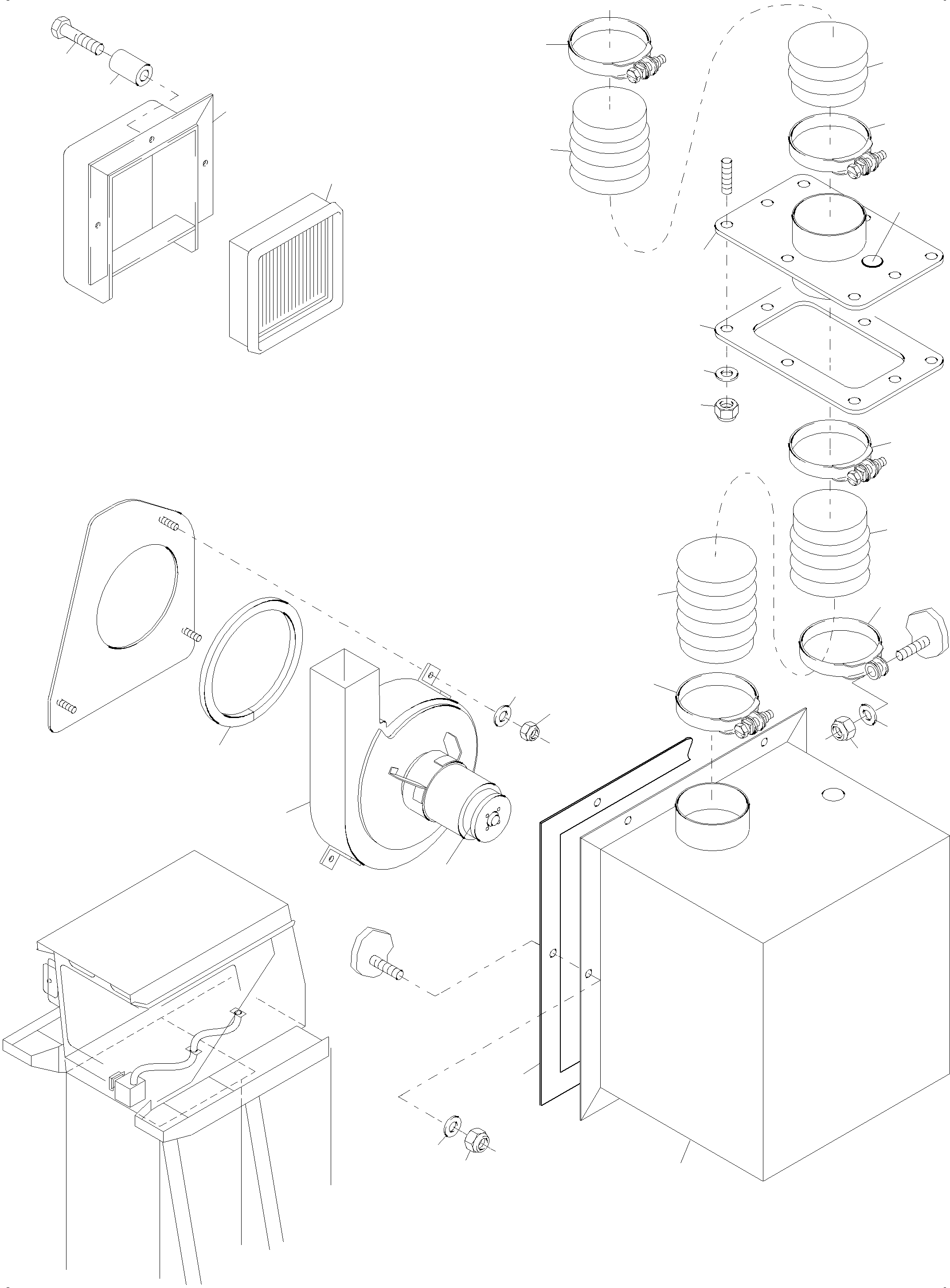 Komatsu parts book diagram for PC4000-6 S/N 08195: VENTILATION - CABIN