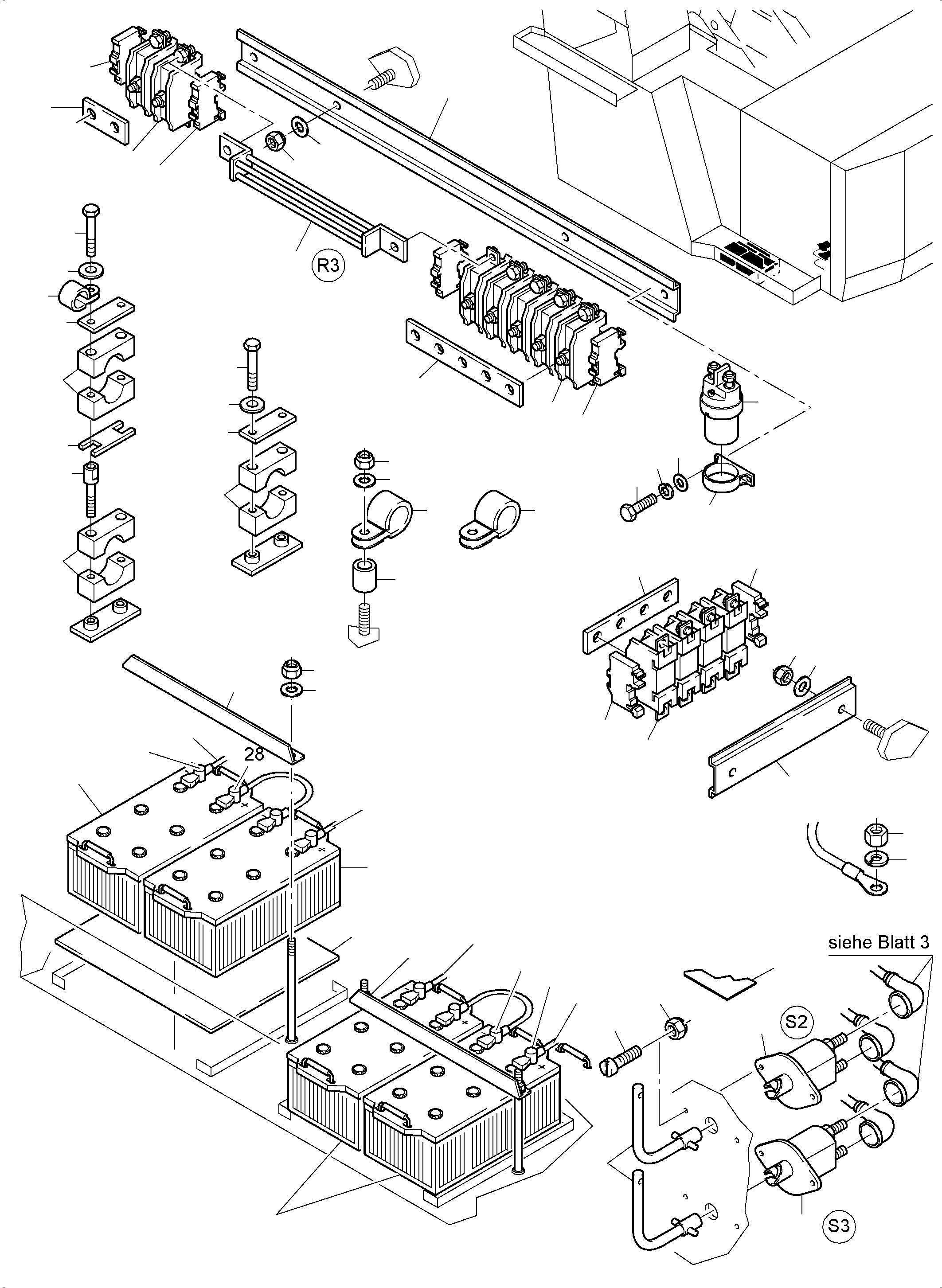 Excavators Mining Komatsu / PC4000-6 S/N 08197(G08197) / Batteries with Cables(355-2130i : 355-2130i)